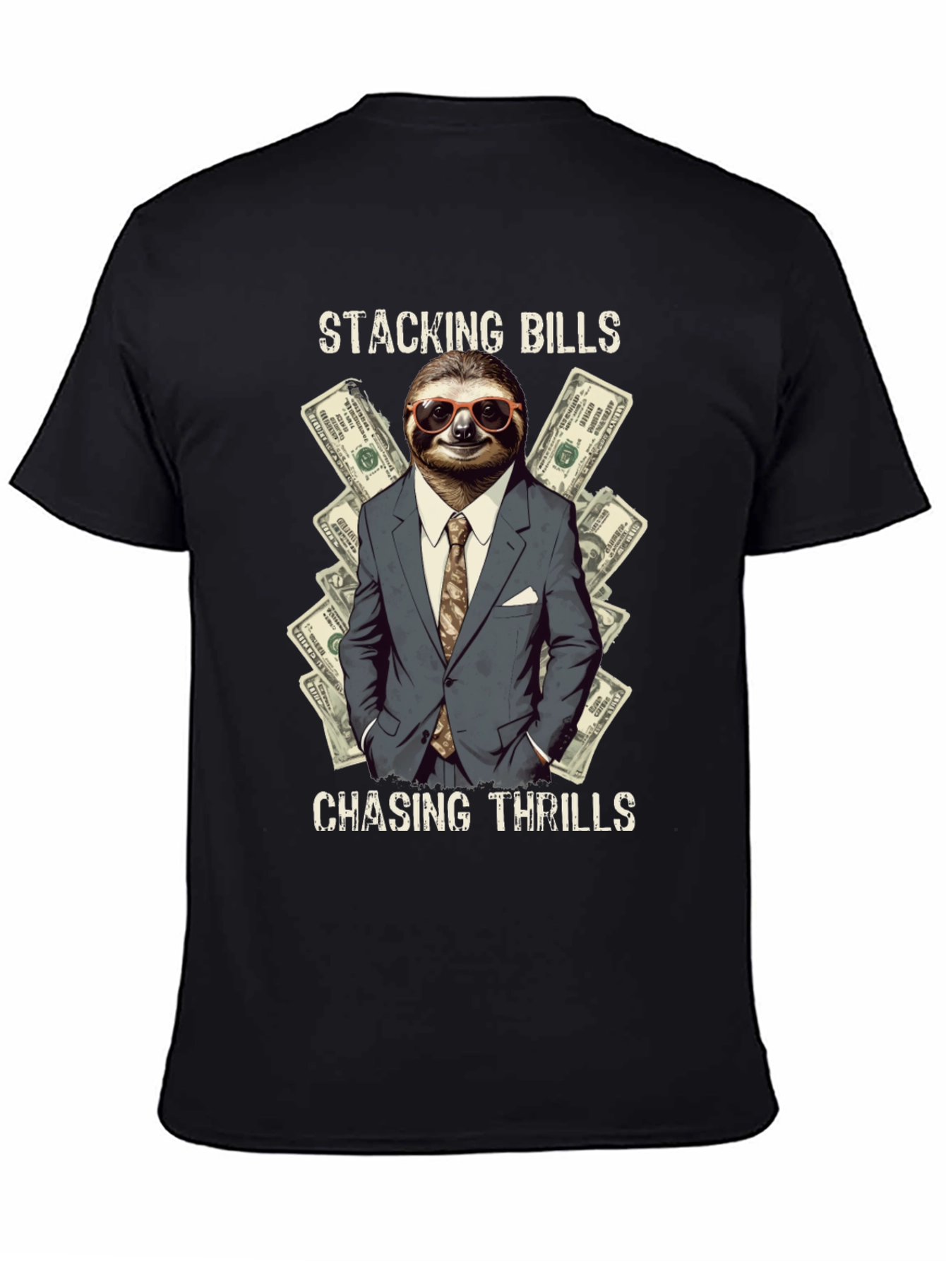 Stacking Bills Sloth Tee - Chasing Thrills