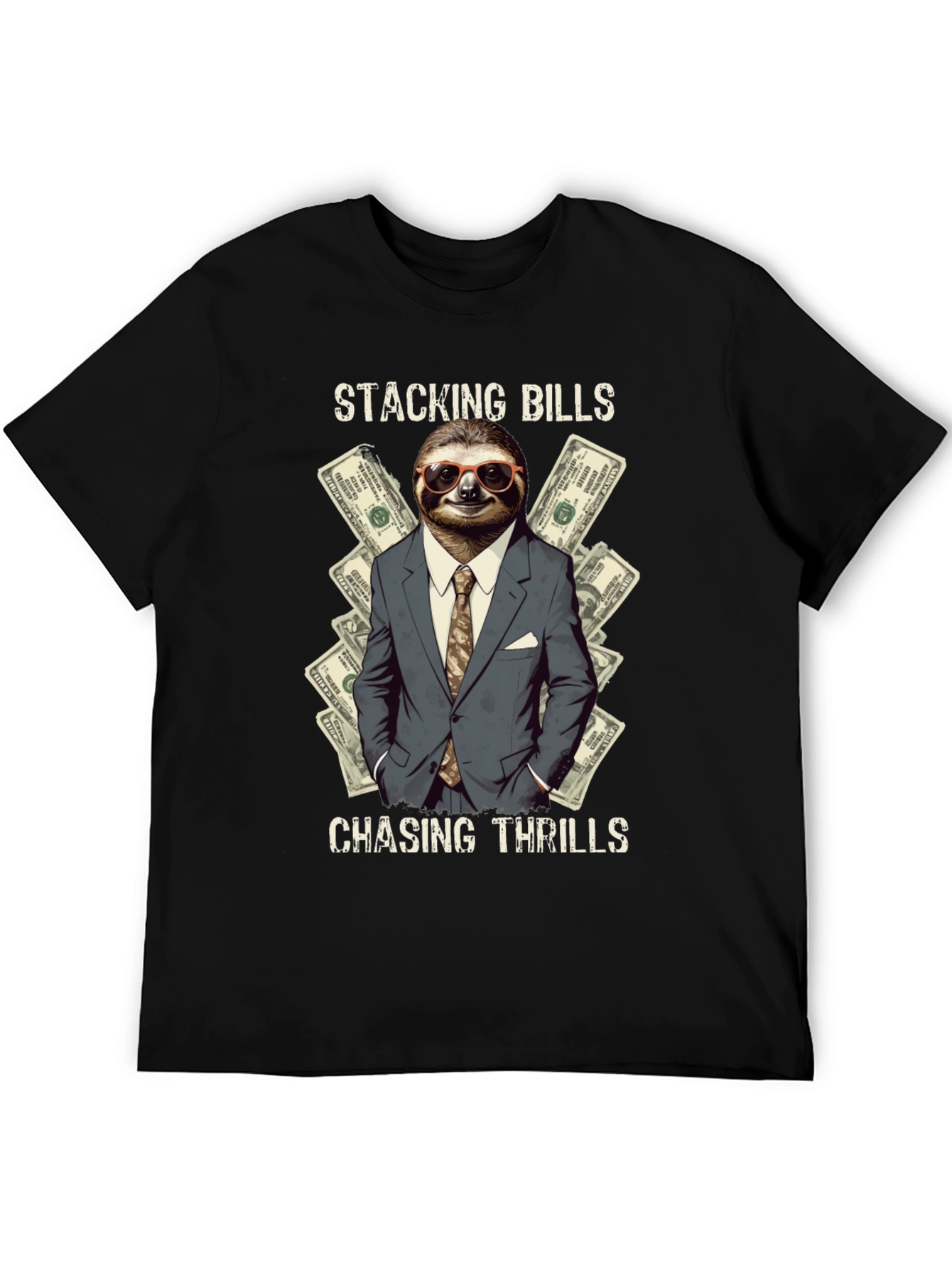 Stacking Bills Sloth Tee - Chasing Thrills