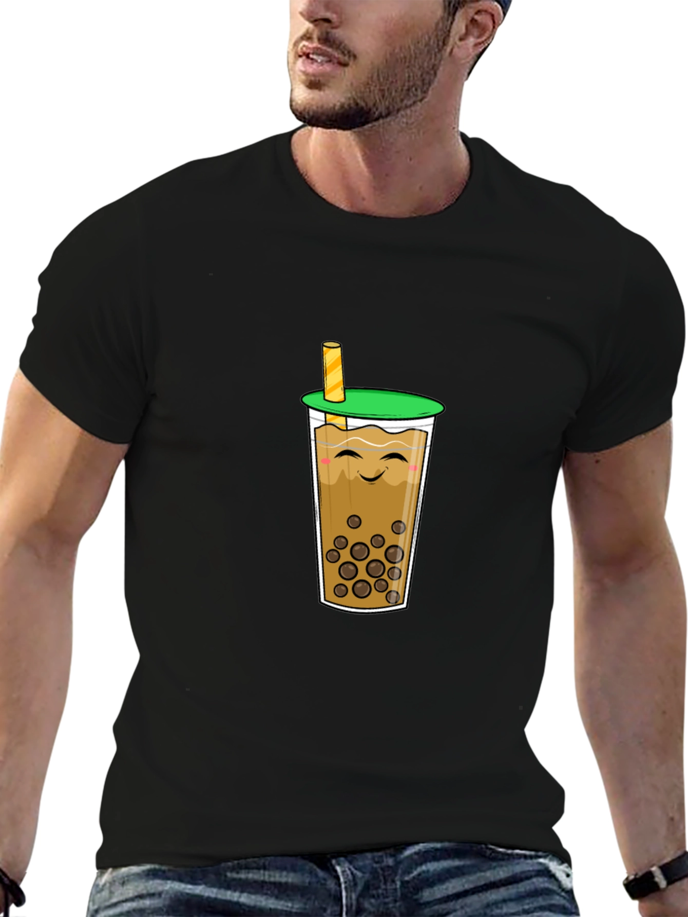 Kawaii Boba Tea T-Shirt - Cute Bubble Tea Design