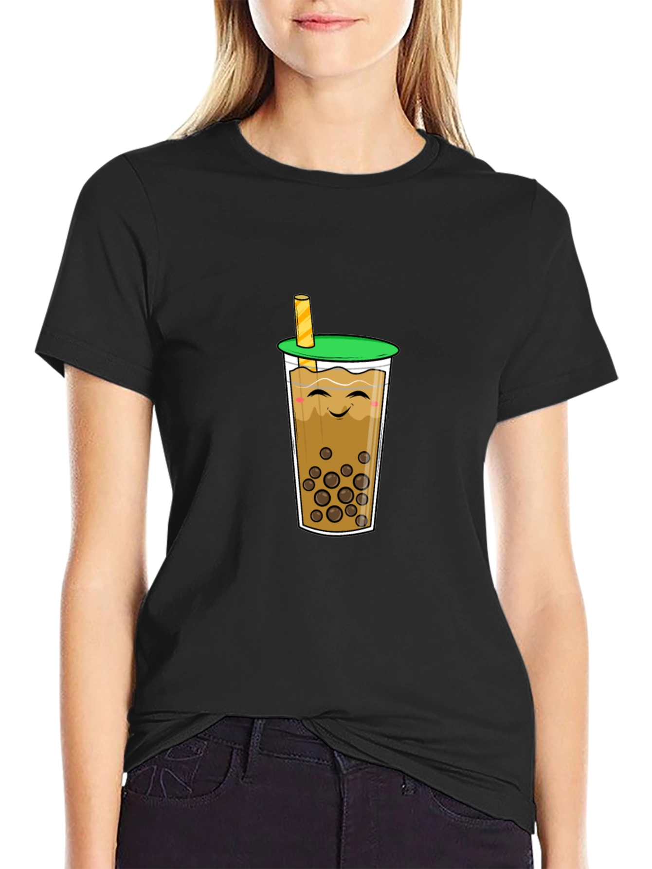 Kawaii Boba Tea T-Shirt - Cute Bubble Tea Design