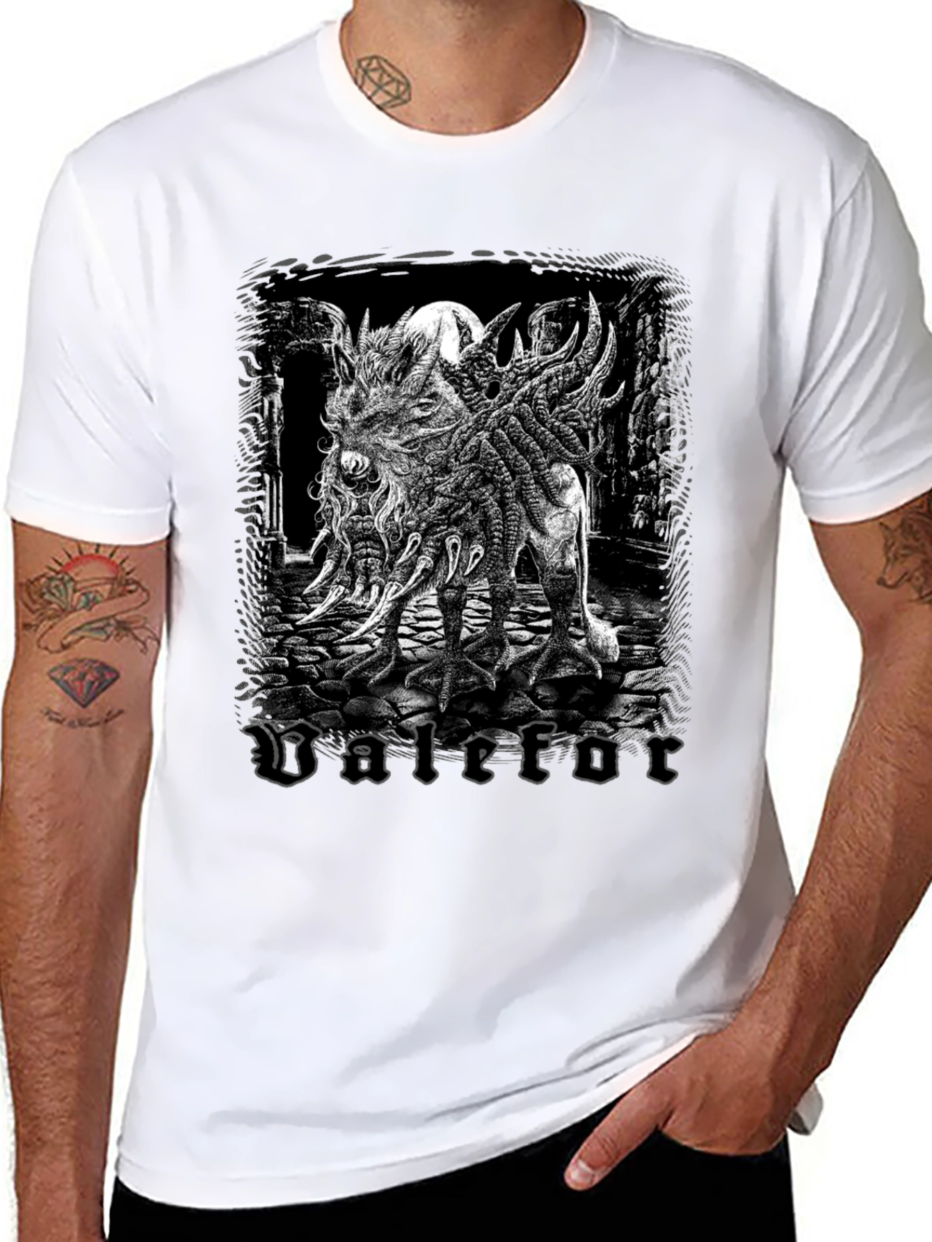 Valefor Graphic T-Shirt - Mens Black Tee