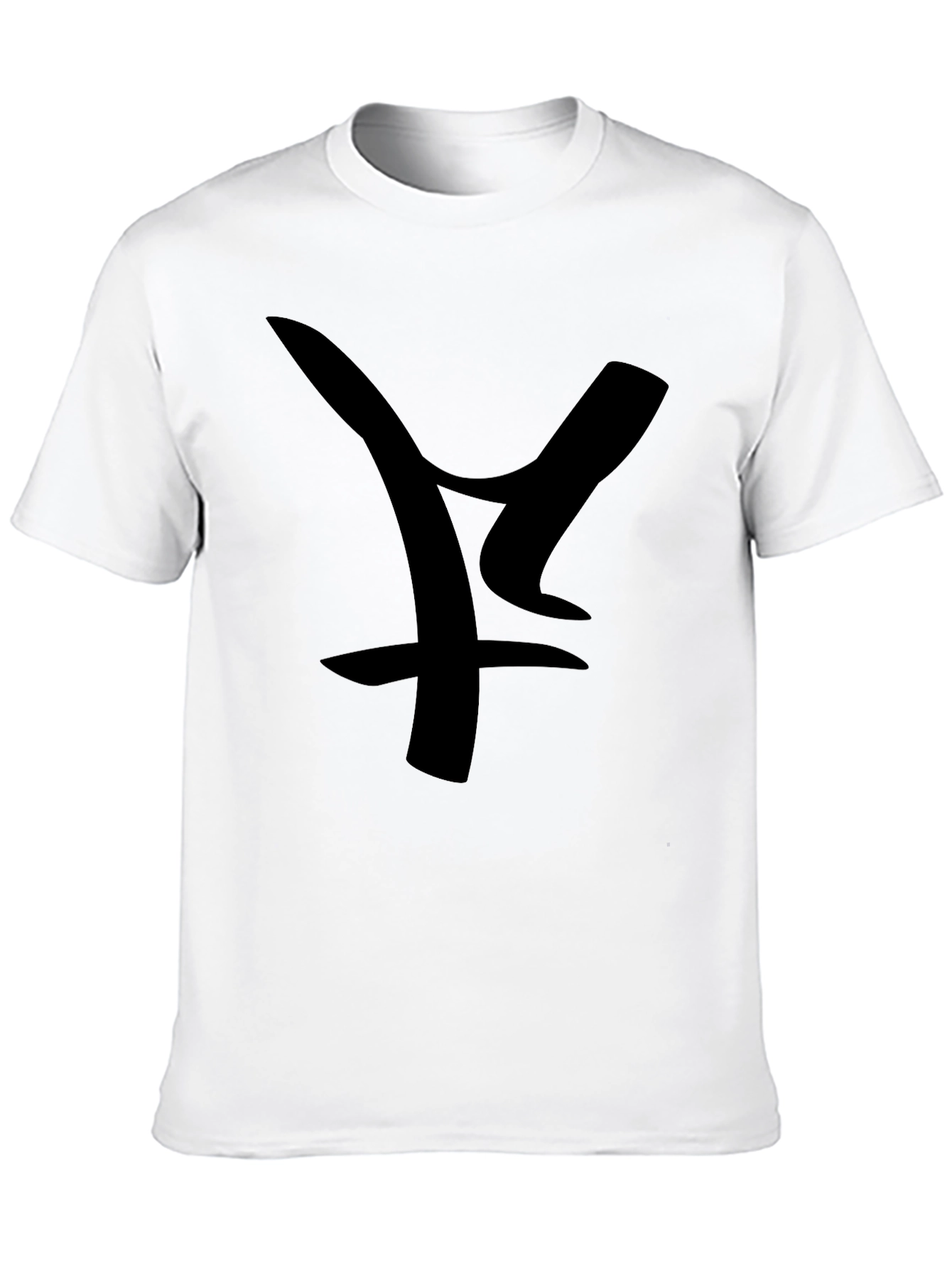 Abstract Graphic Black T-Shirt - Modern Casual Wear