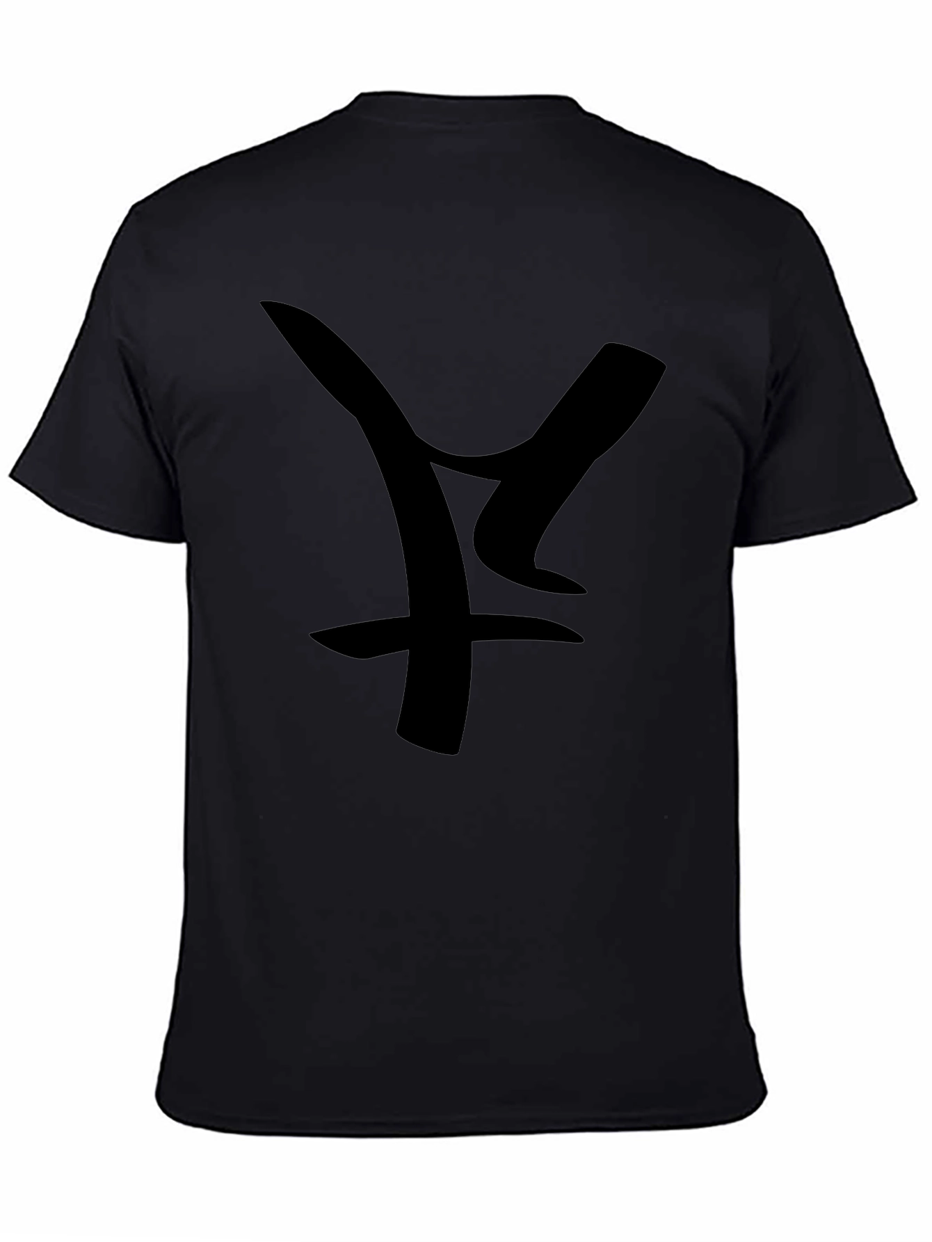 Abstract Graphic Black T-Shirt - Modern Casual Wear