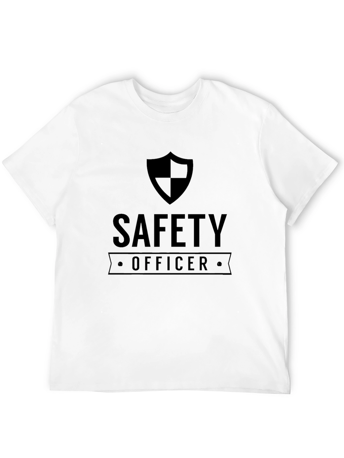 Safety Officer Graphic Tee - Black Crew Neck
