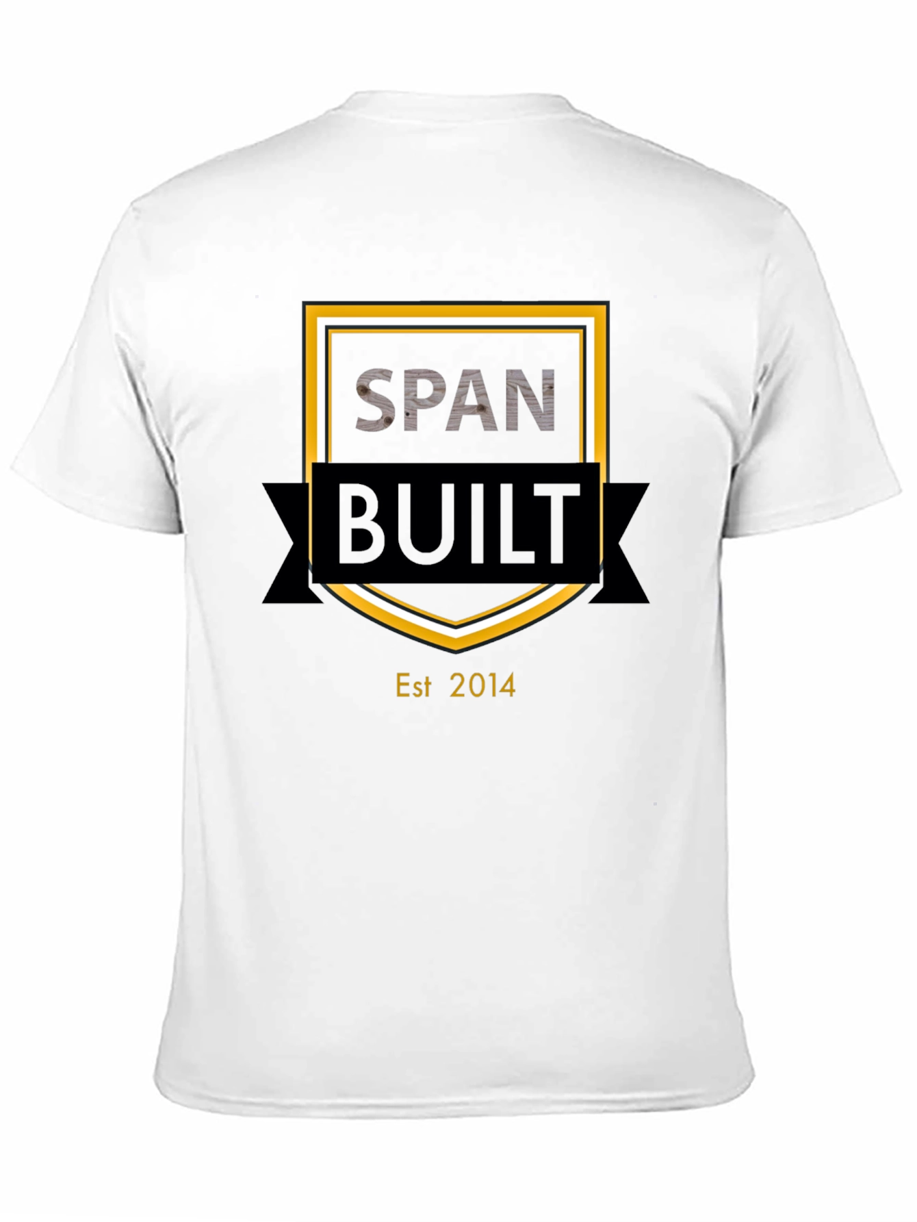 Span Built Est. 2014 Black T-Shirt