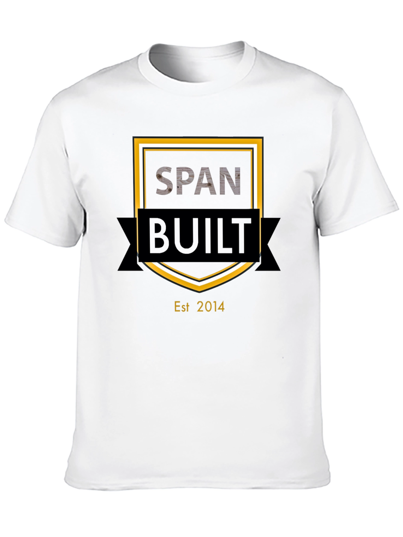 Span Built Est. 2014 Black T-Shirt