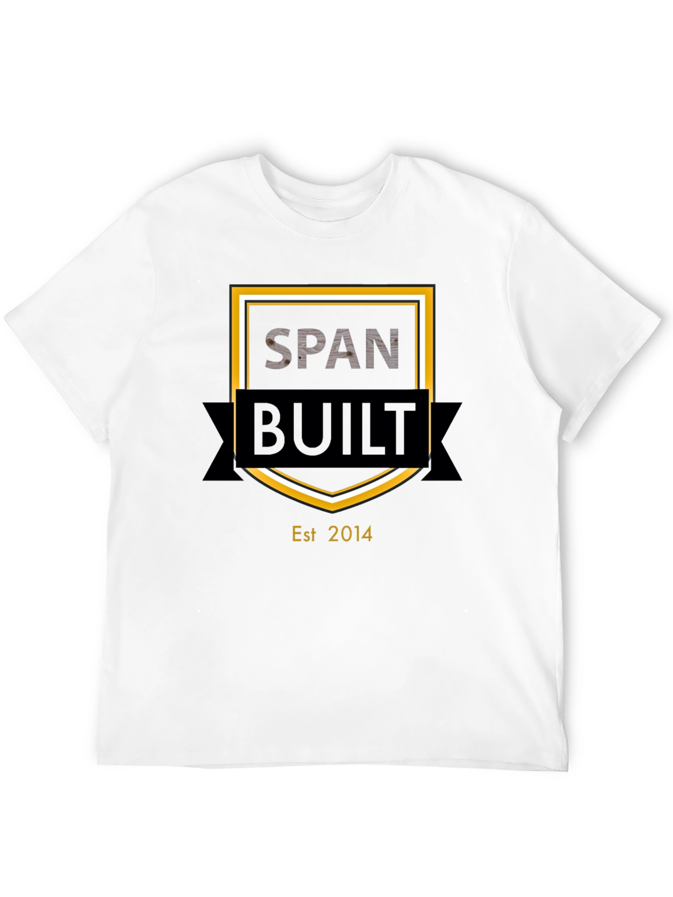 Span Built Est. 2014 Black T-Shirt