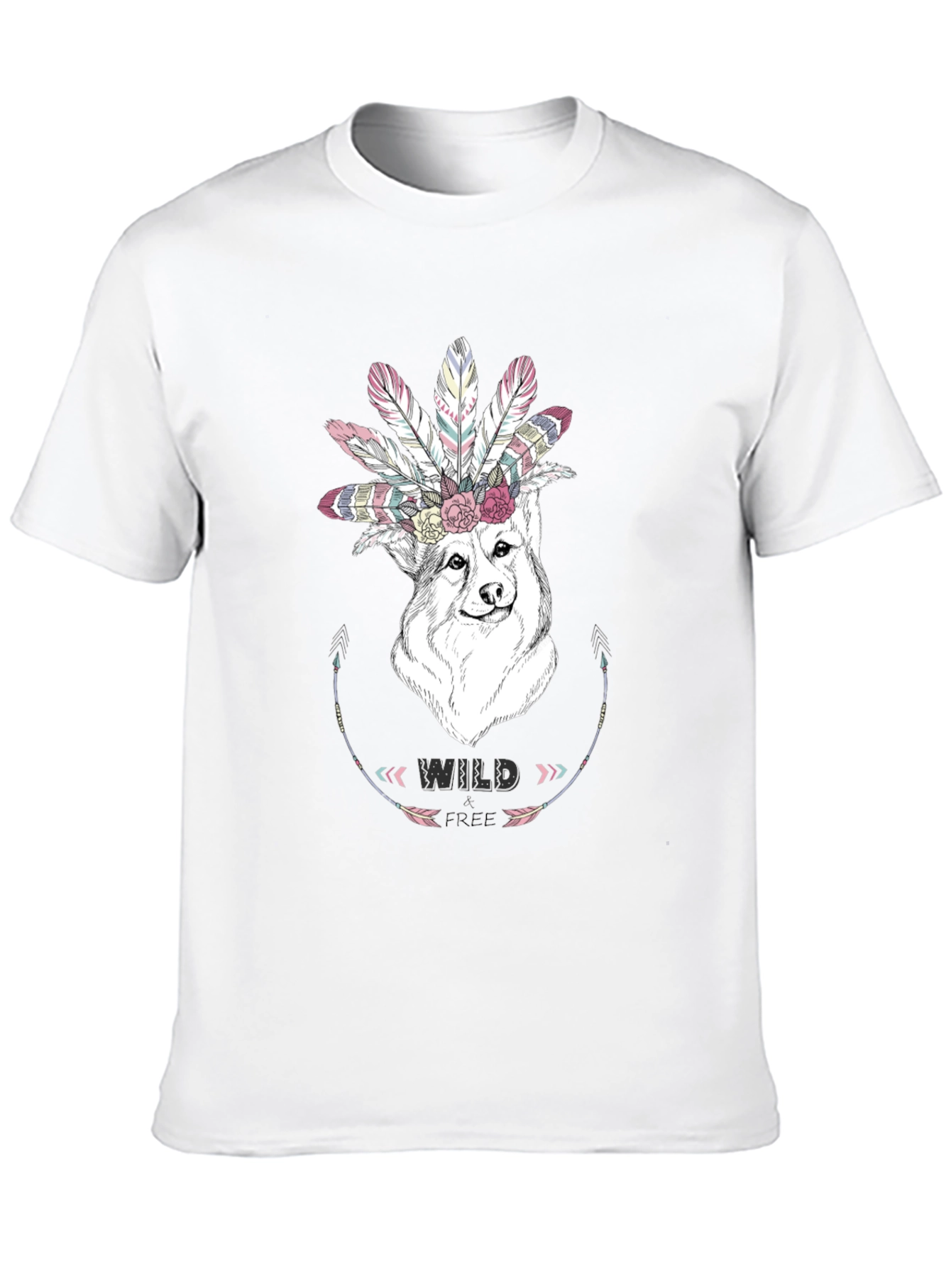 Wild Free Dog Graphic Tee