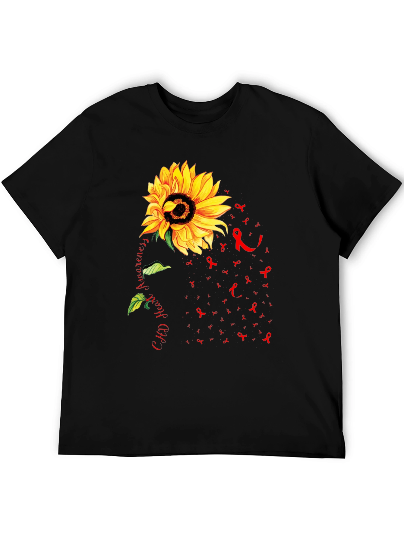 Sunflower CHD Heart Awareness T-Shirt