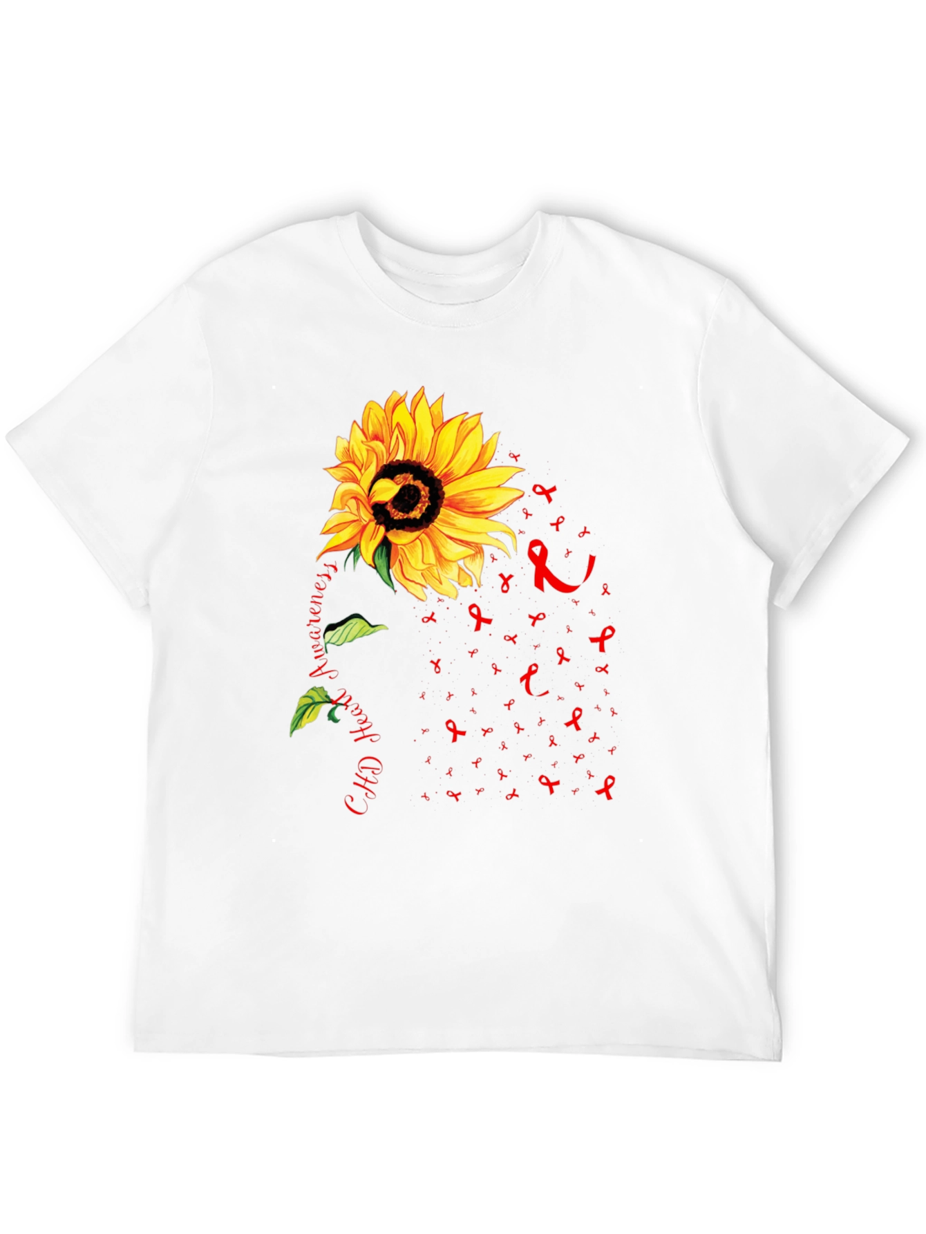Sunflower CHD Heart Awareness T-Shirt