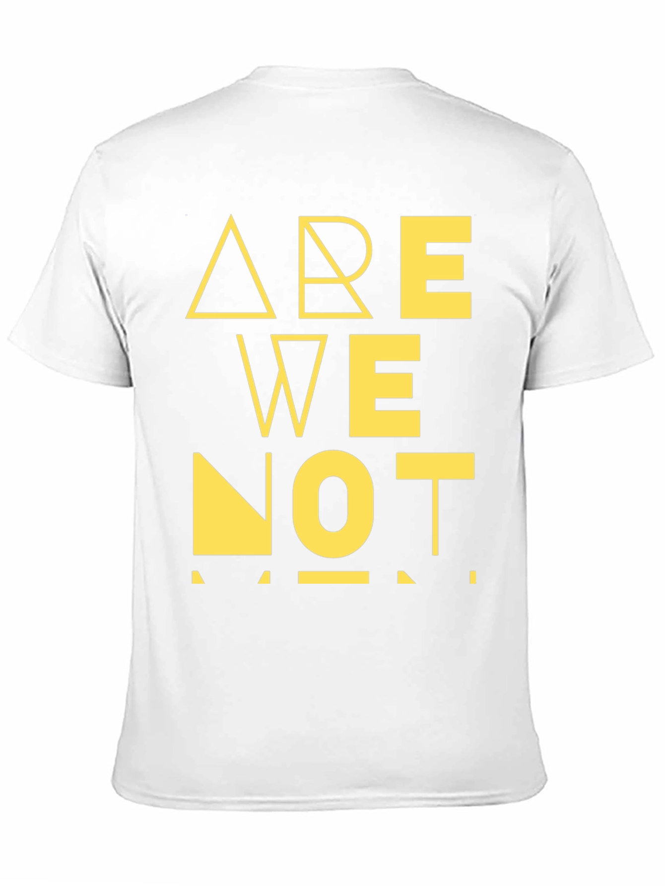 Abstract Geometric Typography T-Shirt