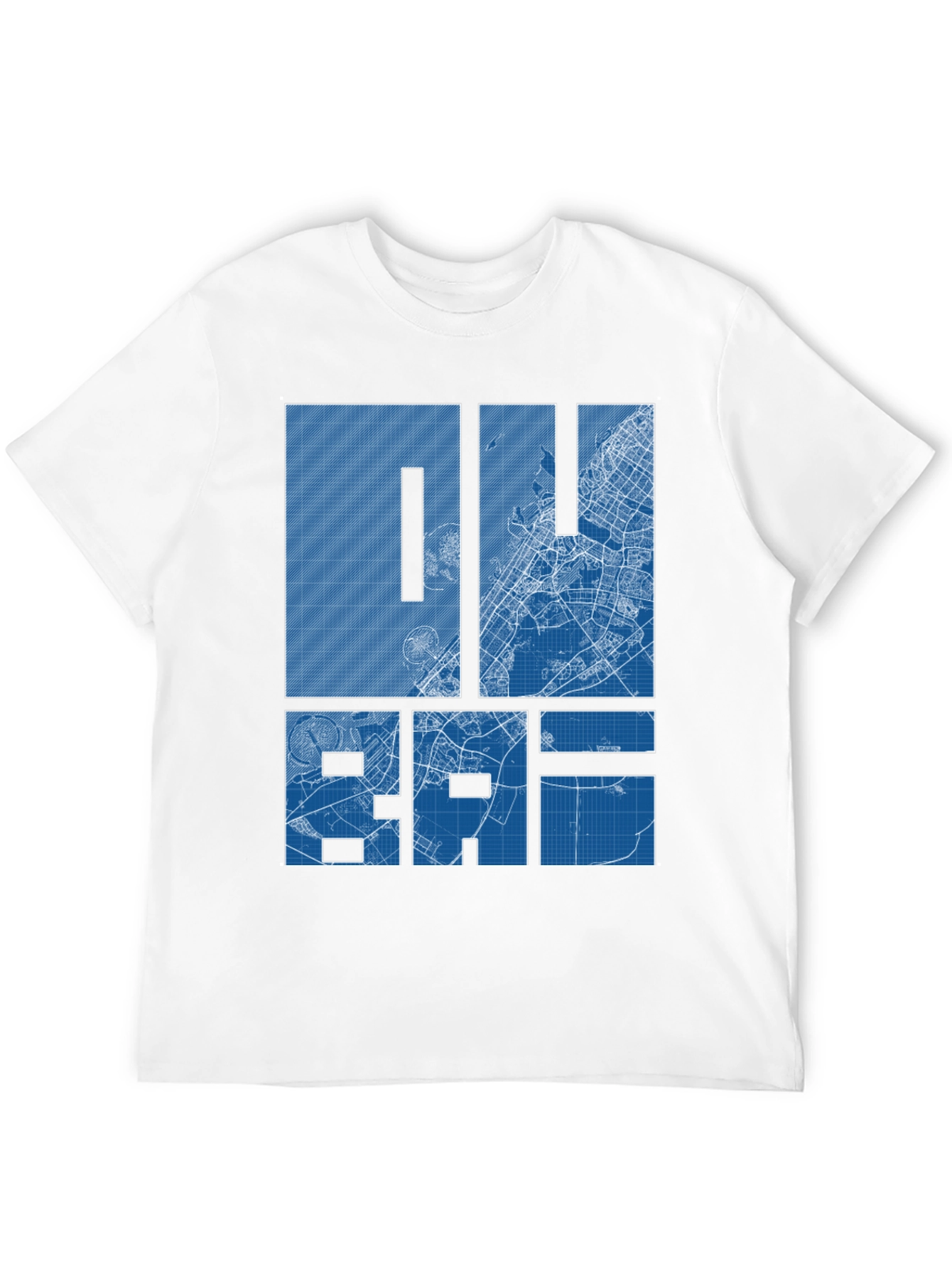 Dubai Blueprint Graphic T-Shirt