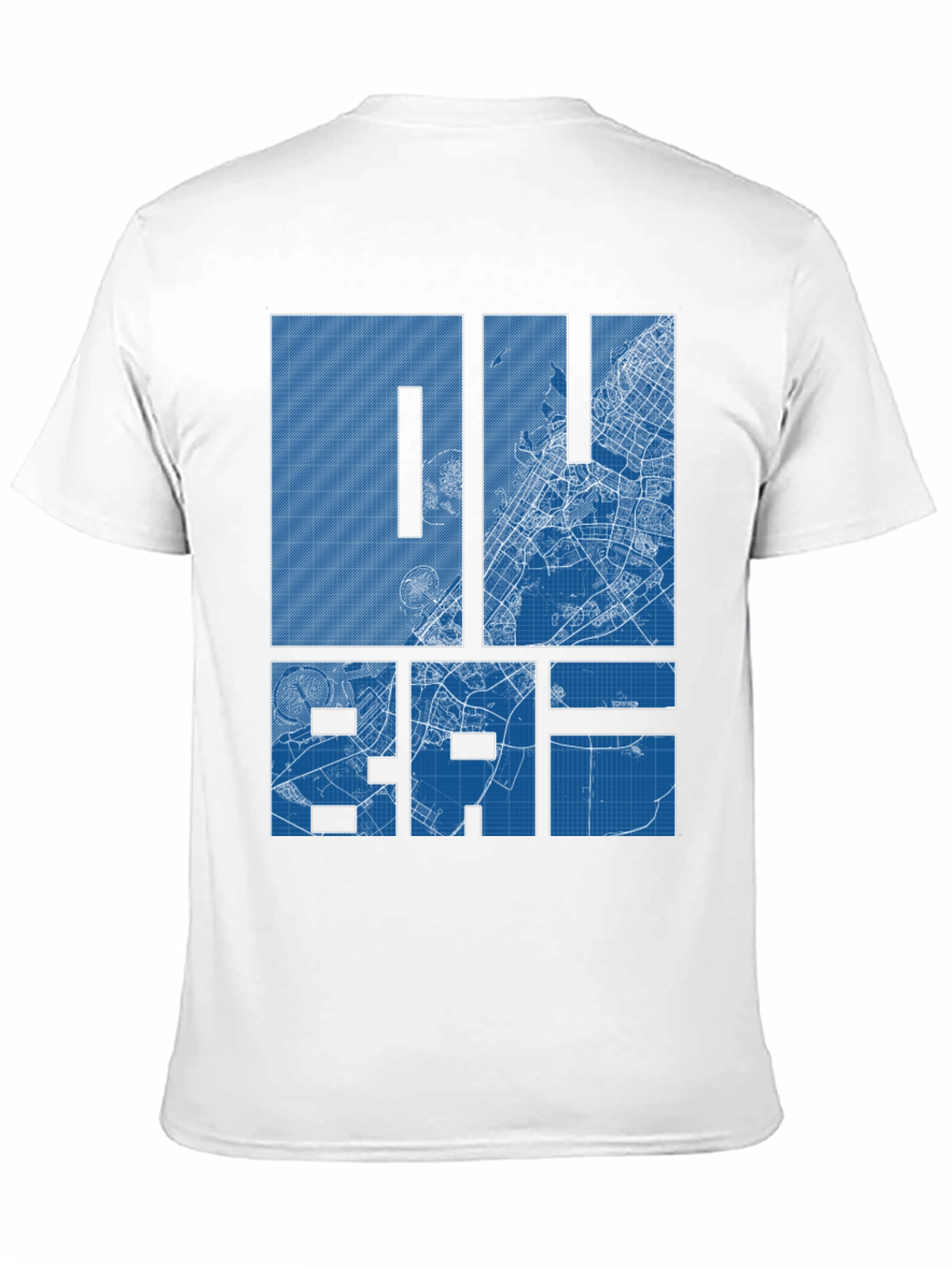 Dubai Blueprint Graphic T-Shirt