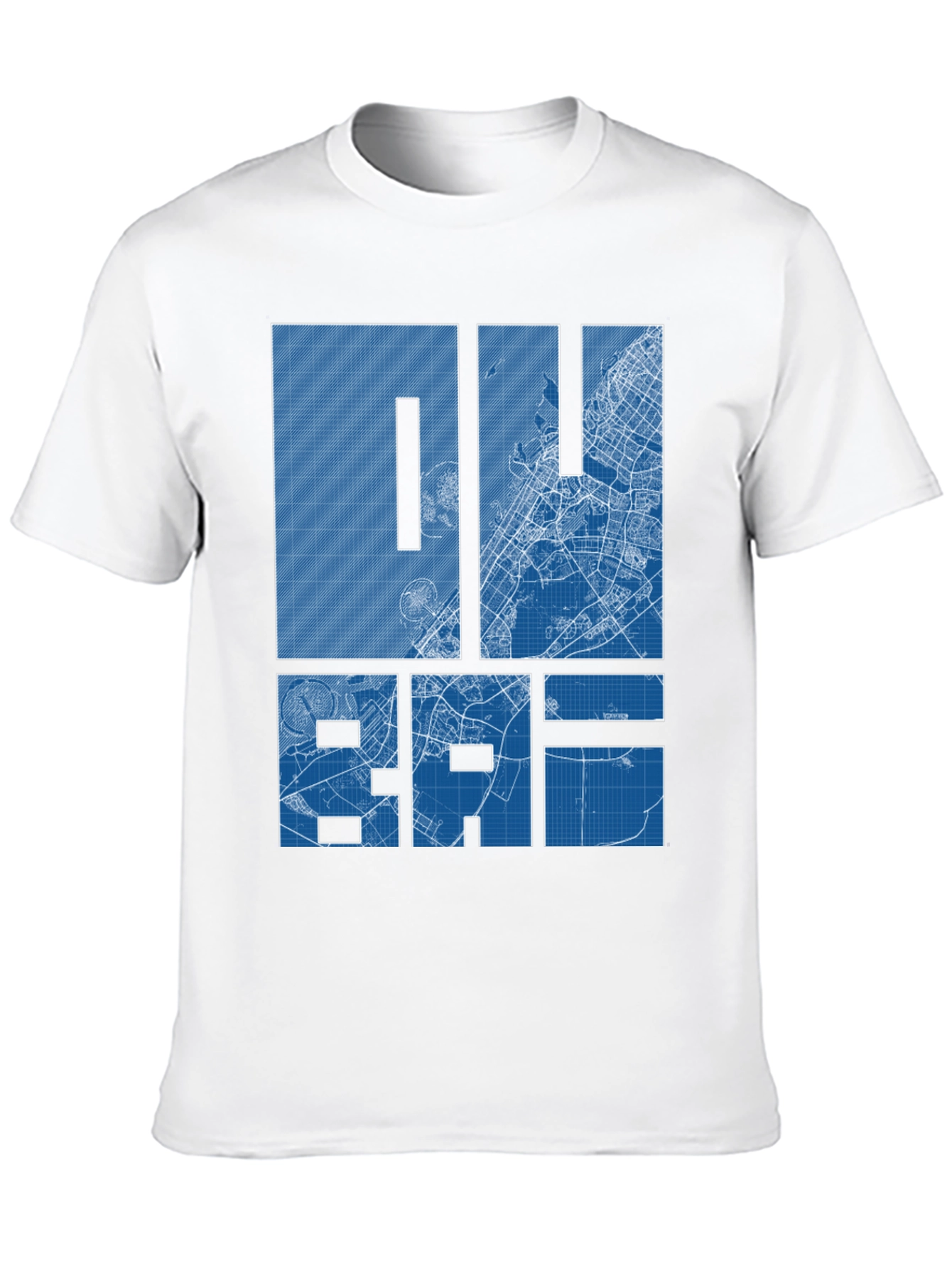 Dubai Blueprint Graphic T-Shirt