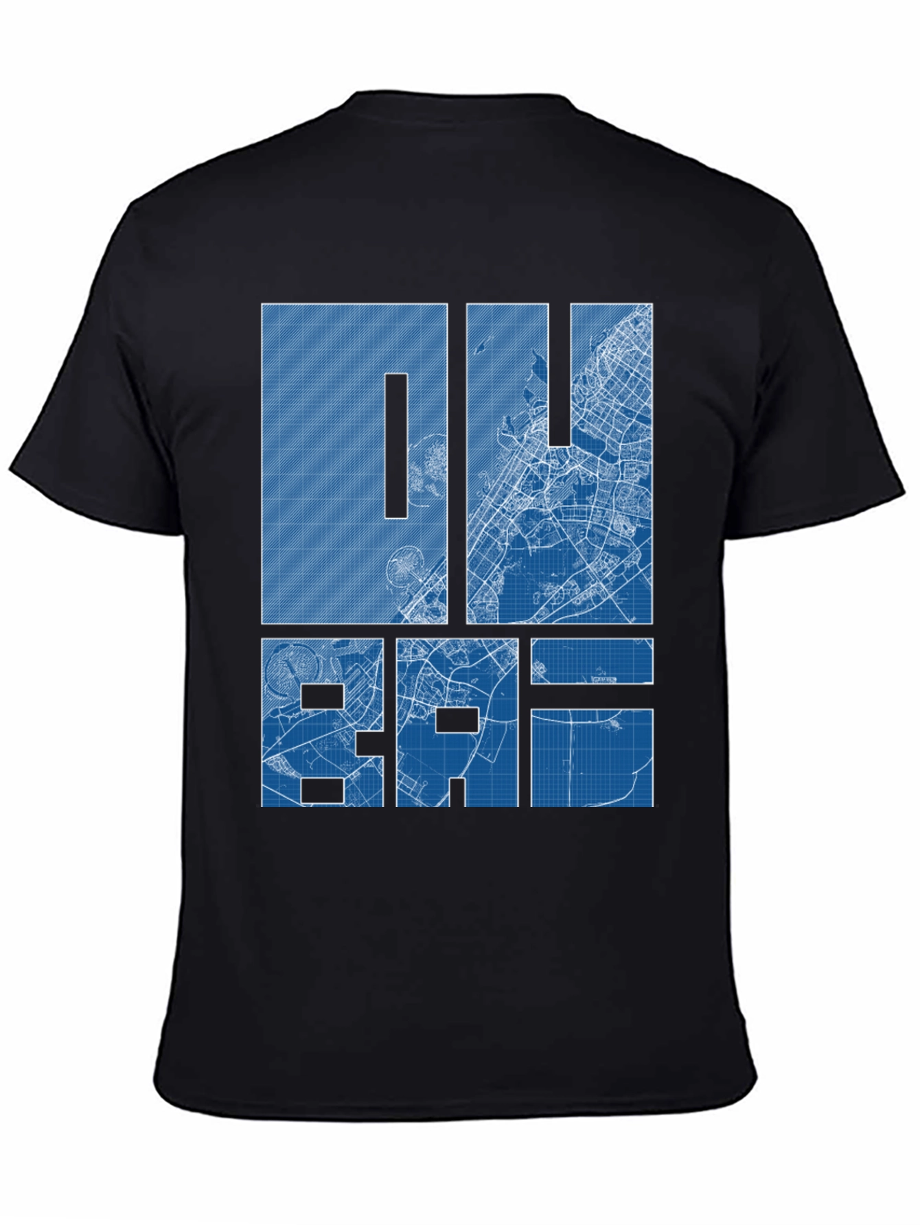 Dubai Blueprint Graphic T-Shirt