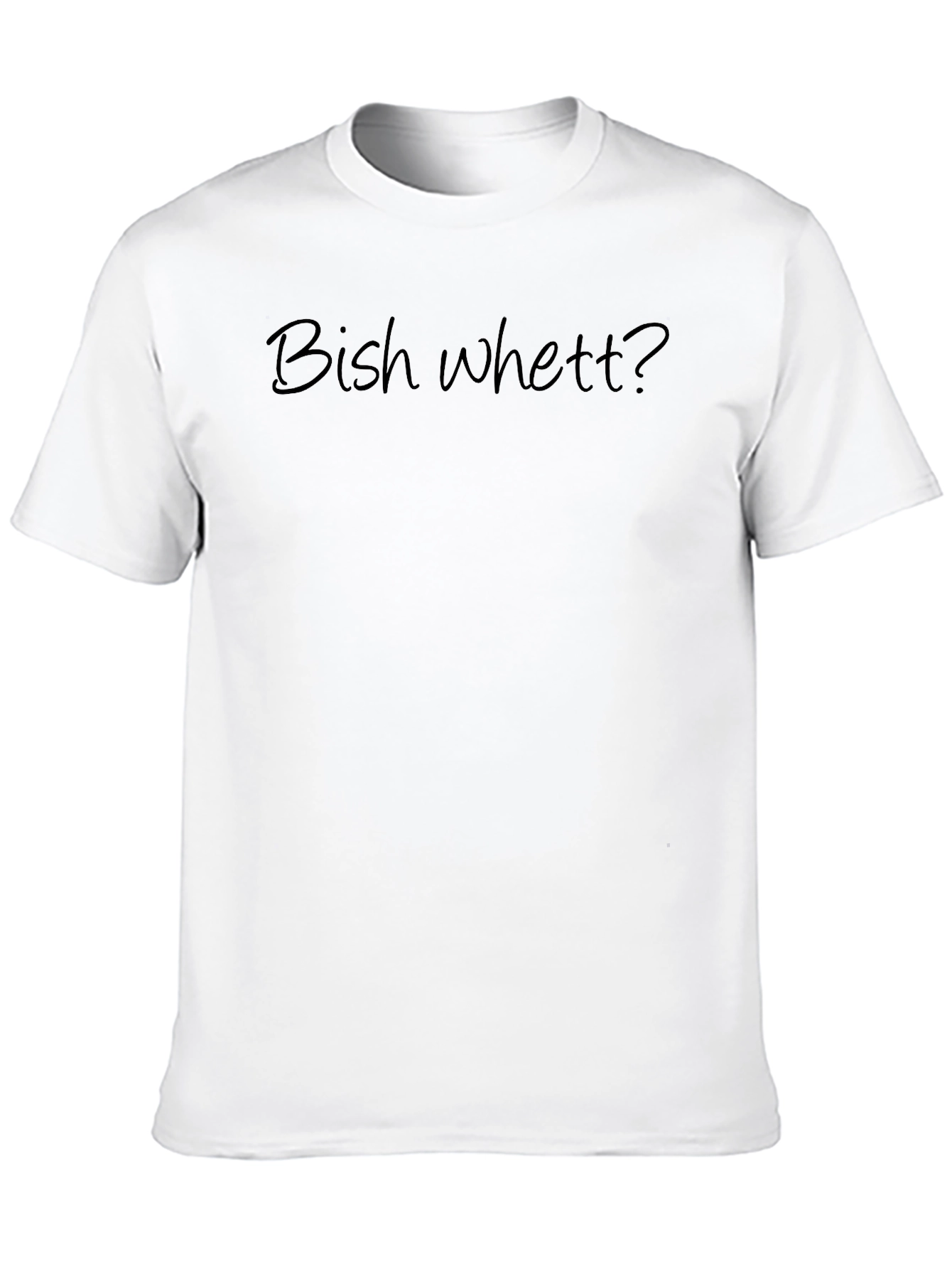 Bish Whett? Graphic Tee - Mens Black T-Shirt