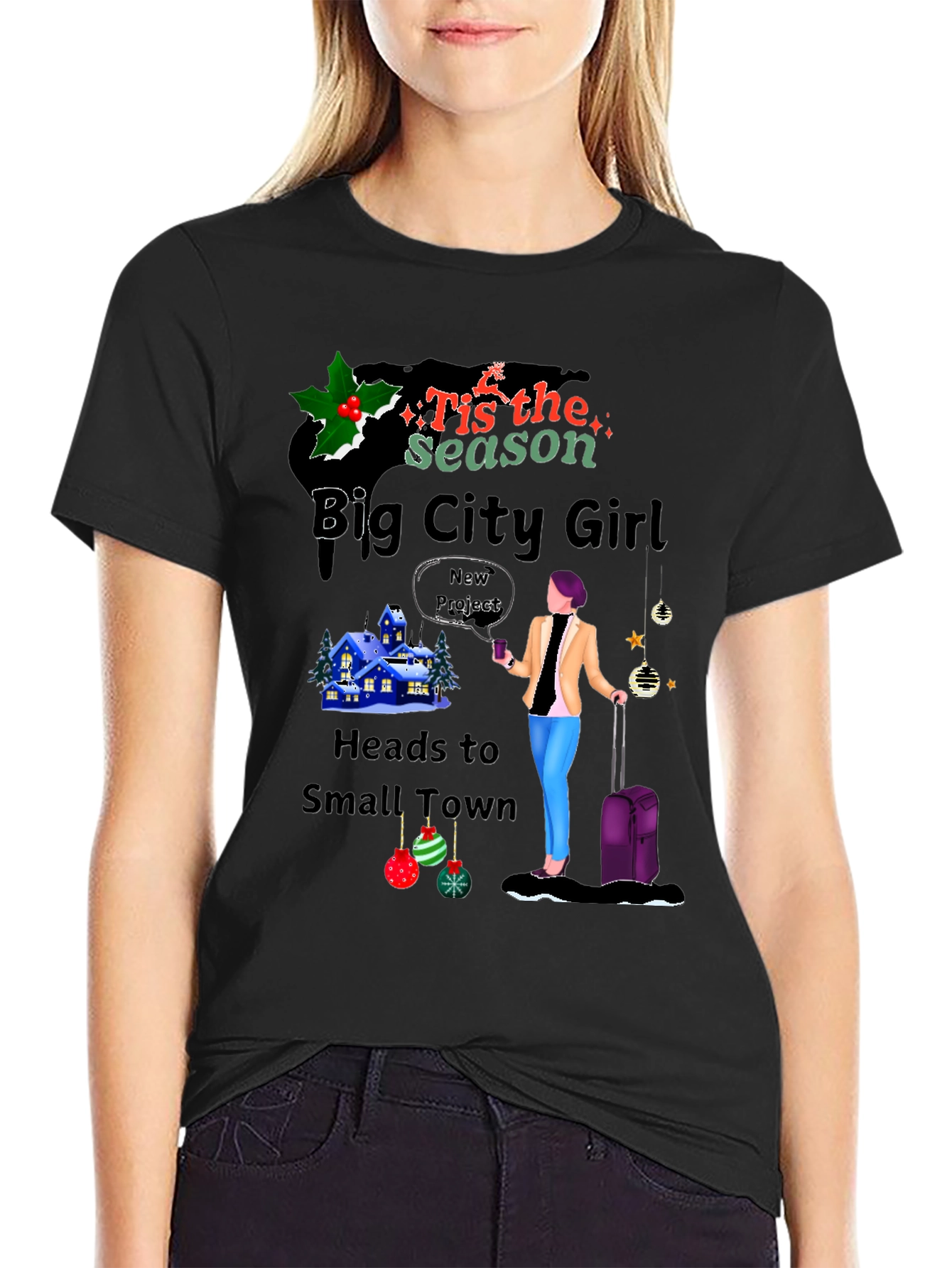 Big City Girl Christmas Graphic Tee