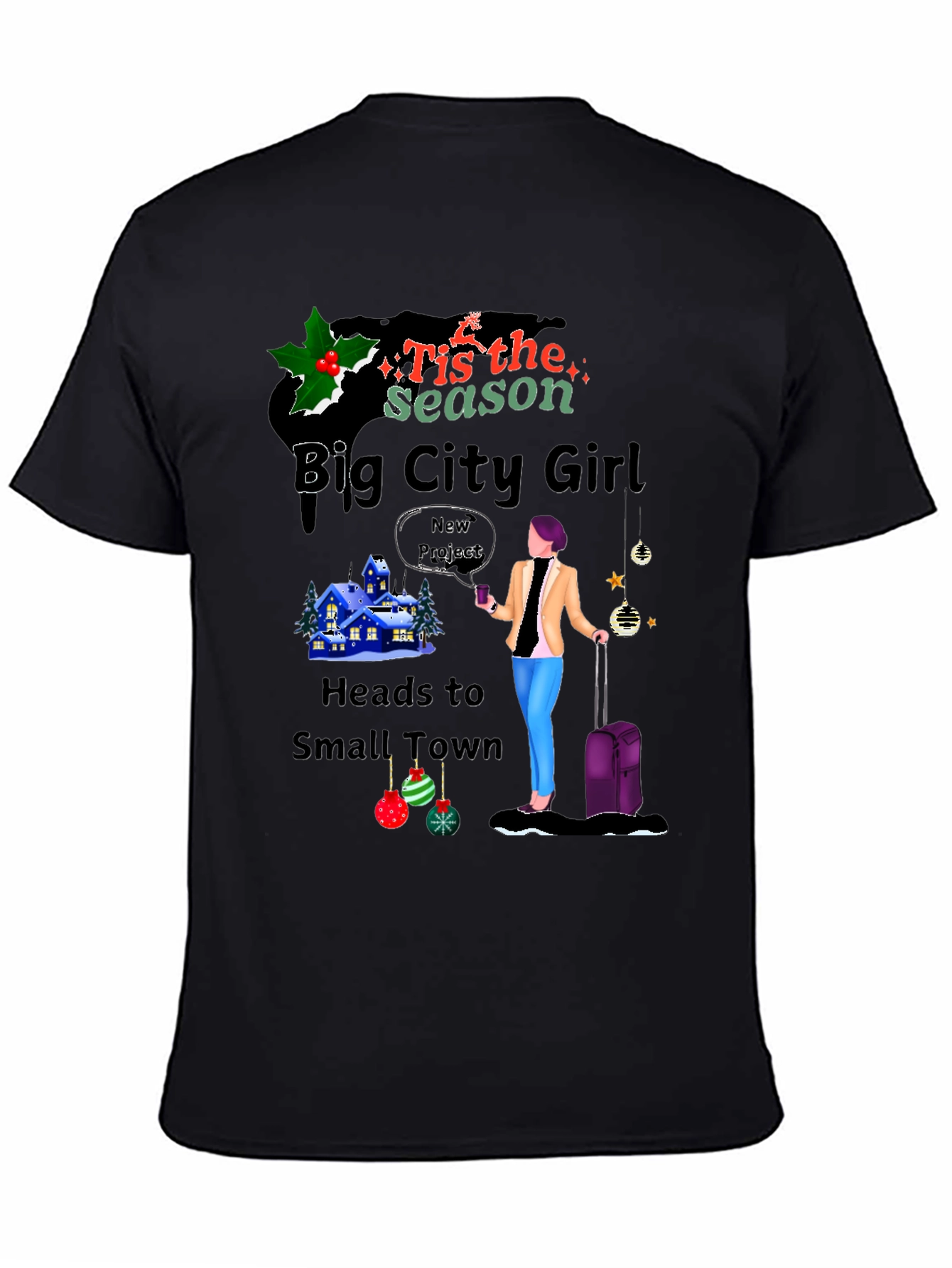 Big City Girl Christmas Graphic Tee