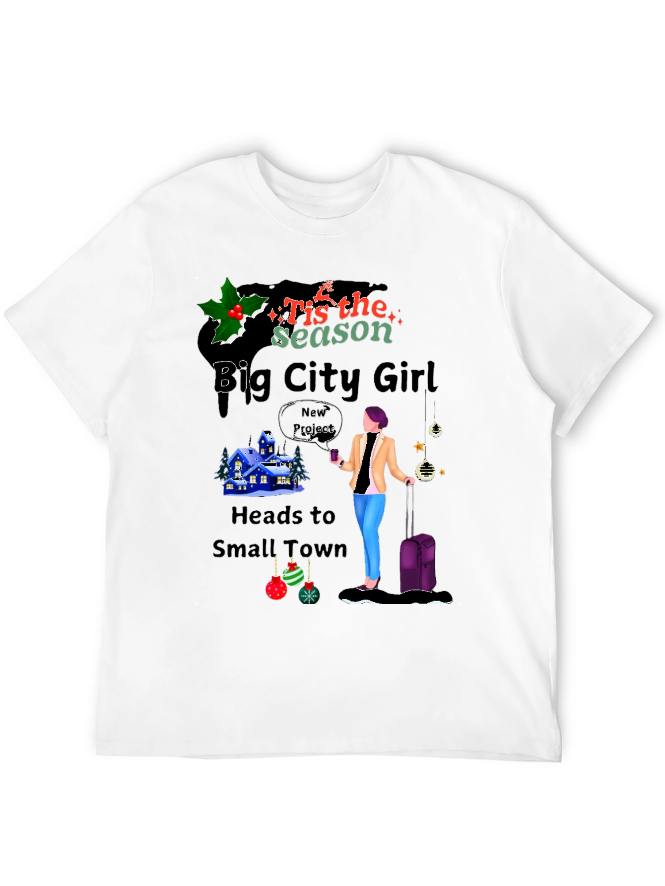 Big City Girl Christmas Graphic Tee