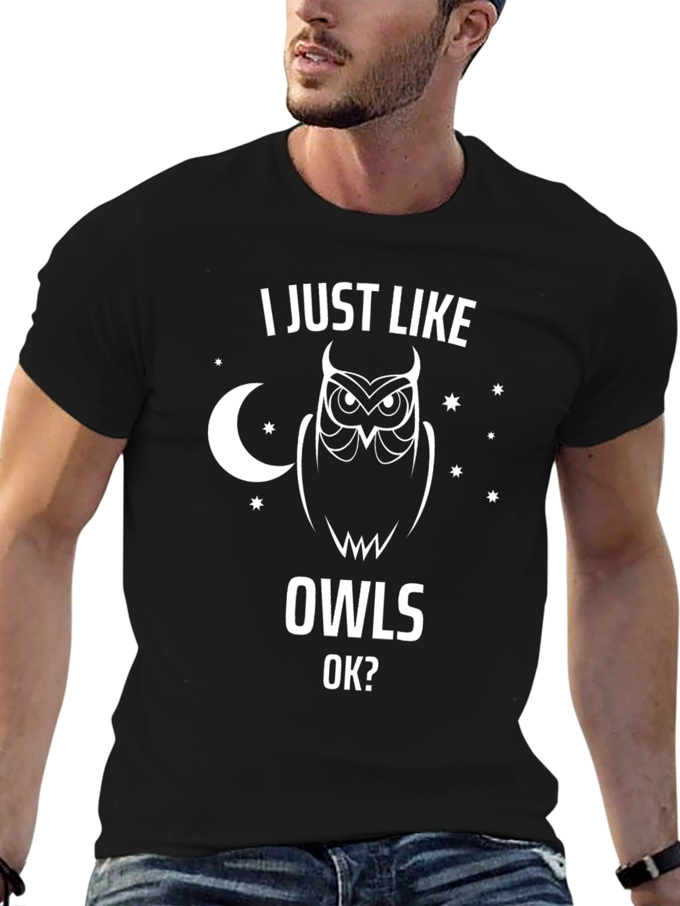 I Just Like Owls OK? Graphic Tee