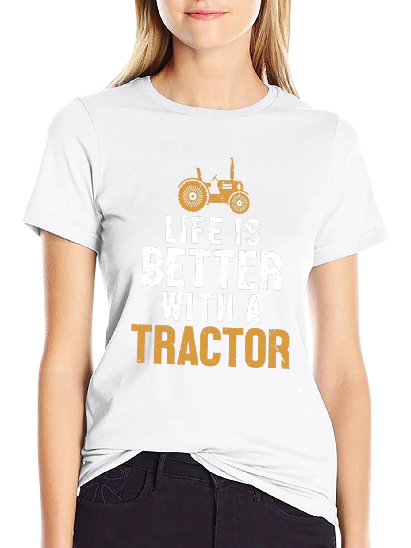 Life is Better with a Tractor Graphic T-Shirt