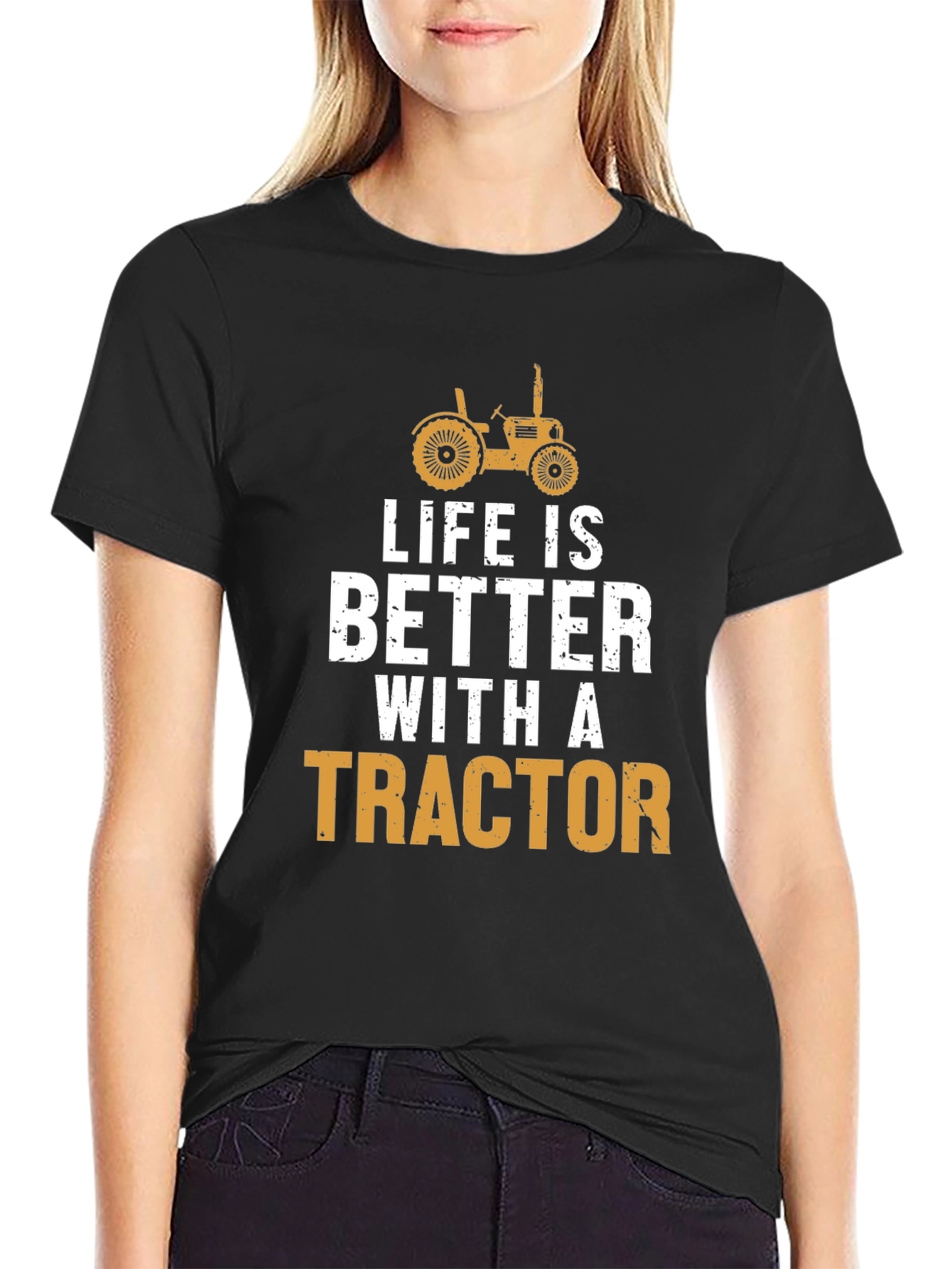 Life is Better with a Tractor Graphic T-Shirt
