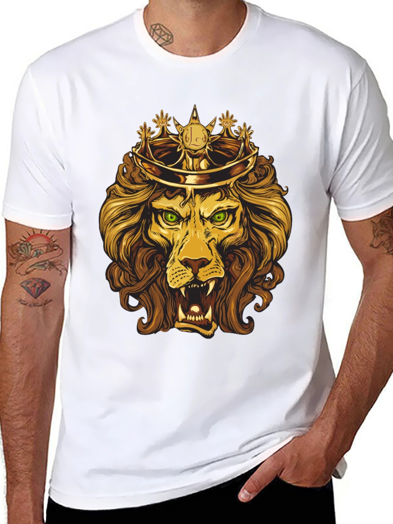 King Lion Graphic Tee - Regal Design