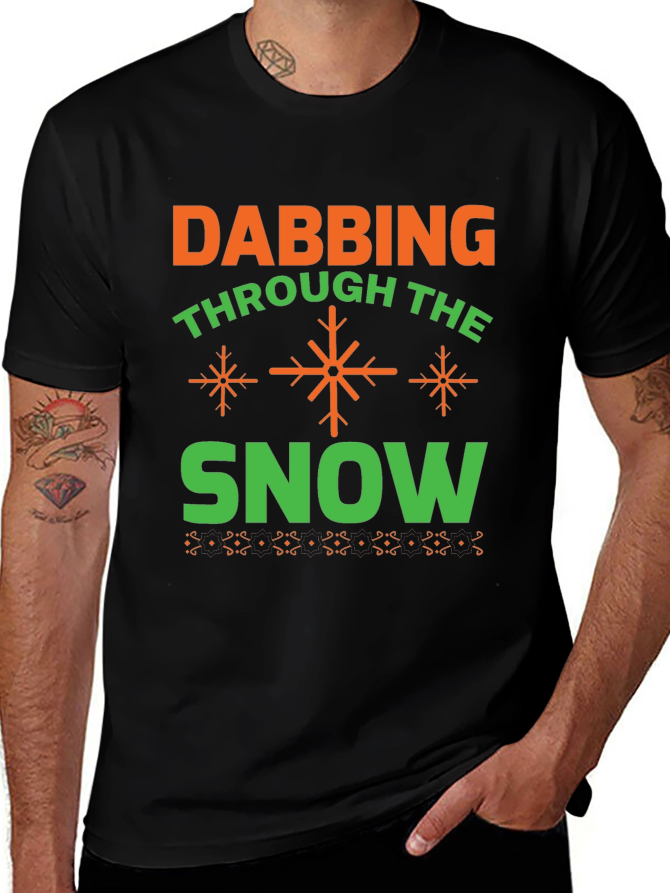 Dabbing Through the Snow Holiday T-Shirt