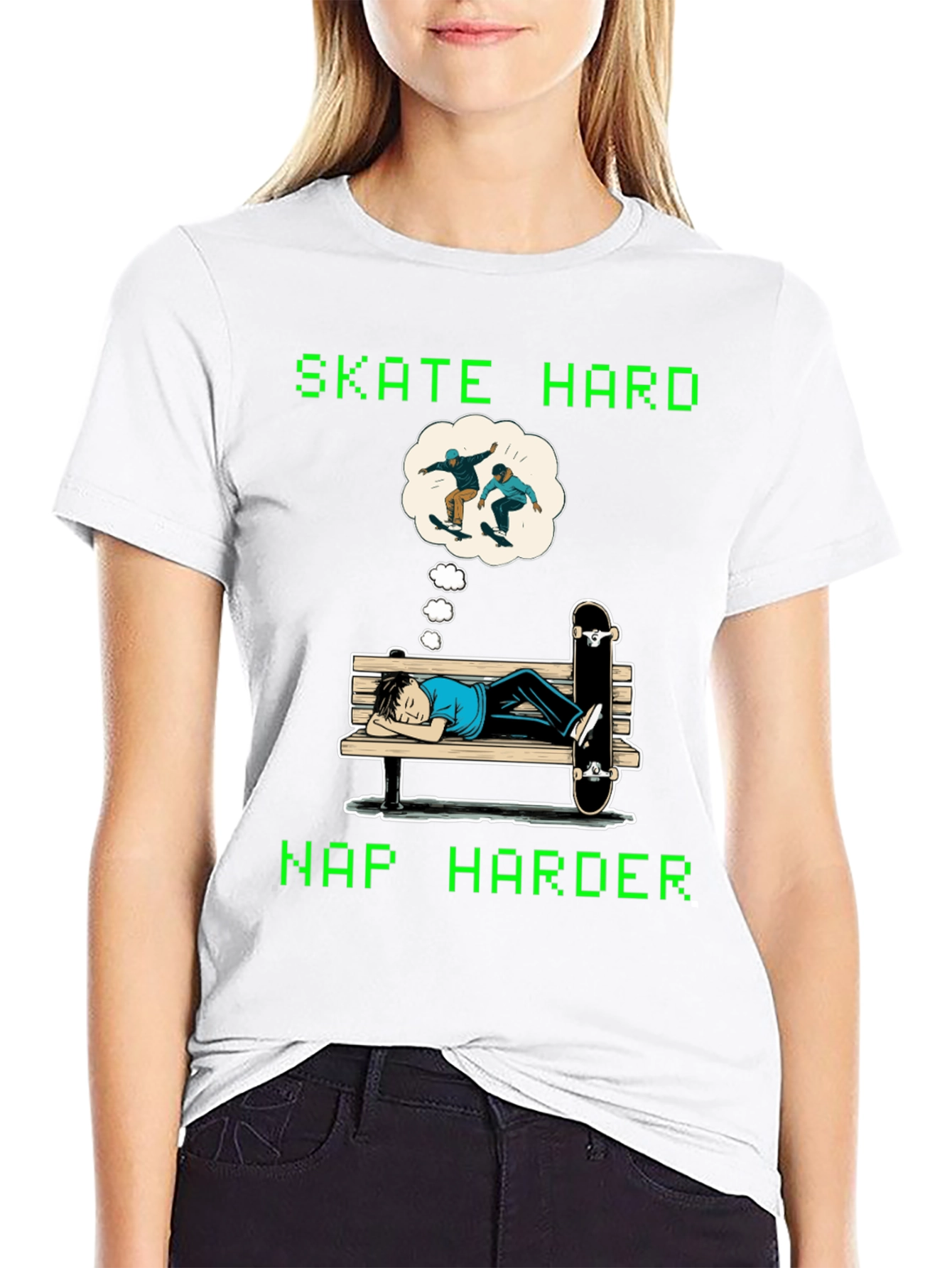 Skate Hard Nap Harder Graphic Tee
