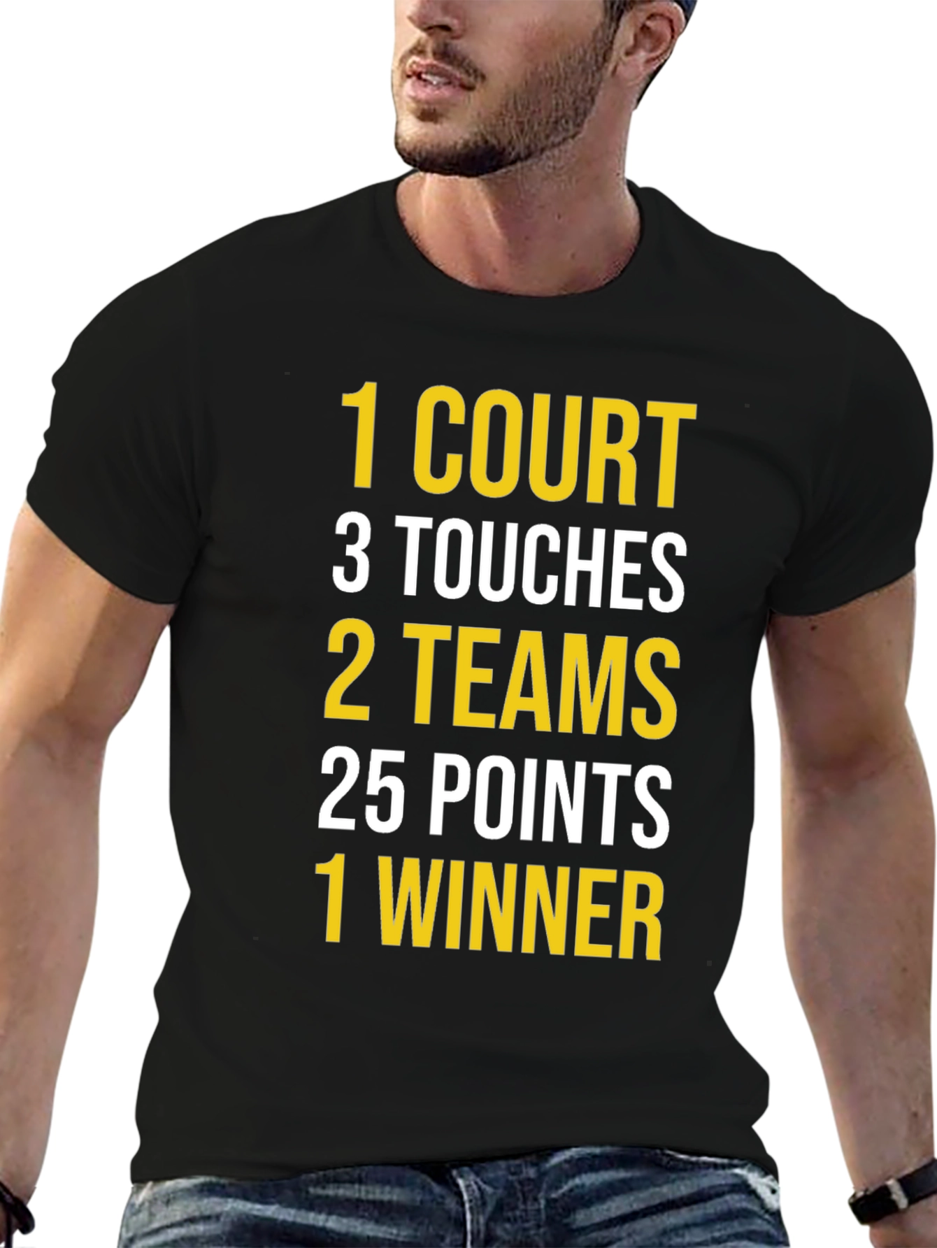 Basketball T-Shirt: Court Touches Teams Points Winner