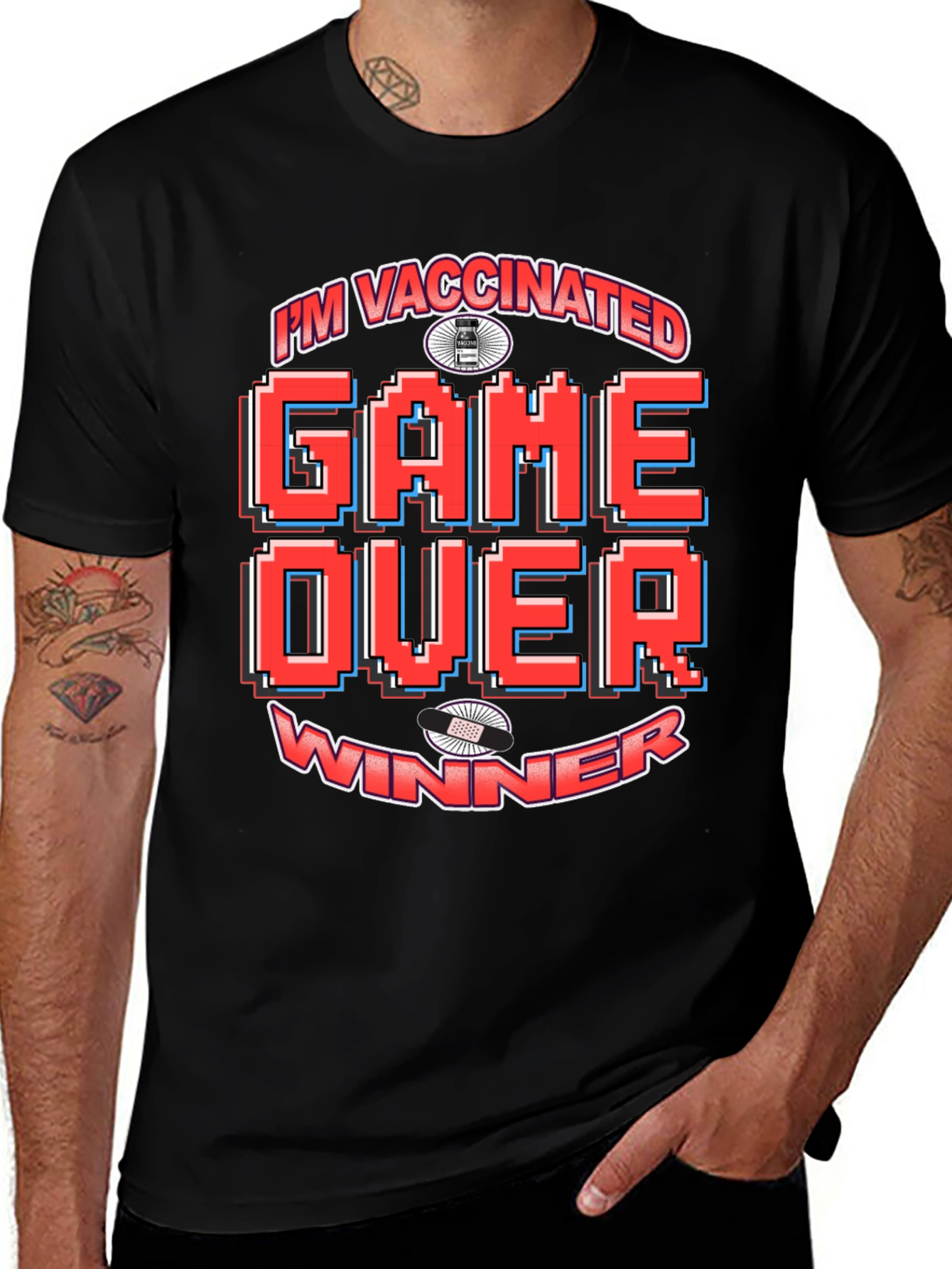 Im Vaccinated Game Over Winner T-Shirt