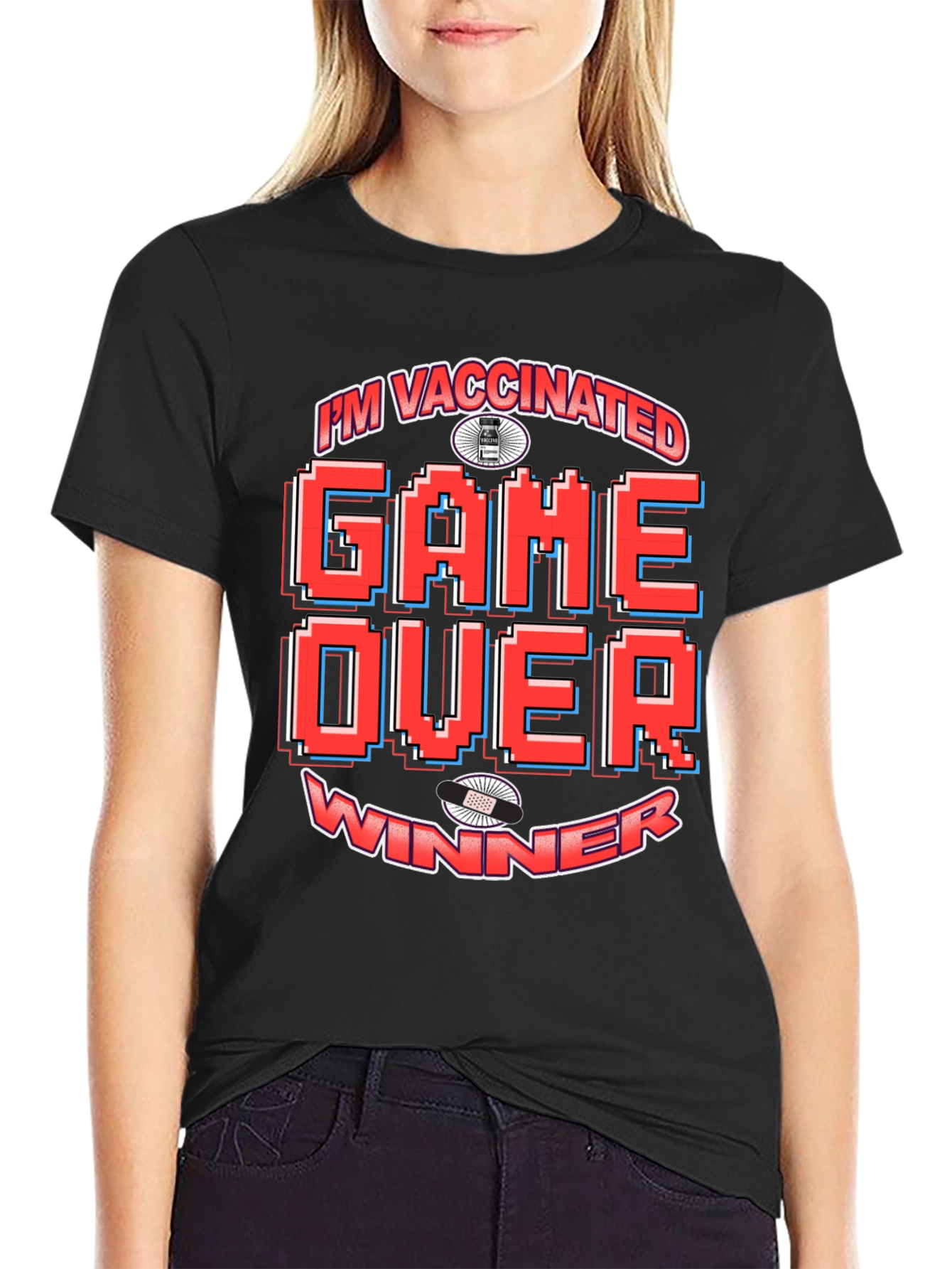 Im Vaccinated Game Over Winner T-Shirt