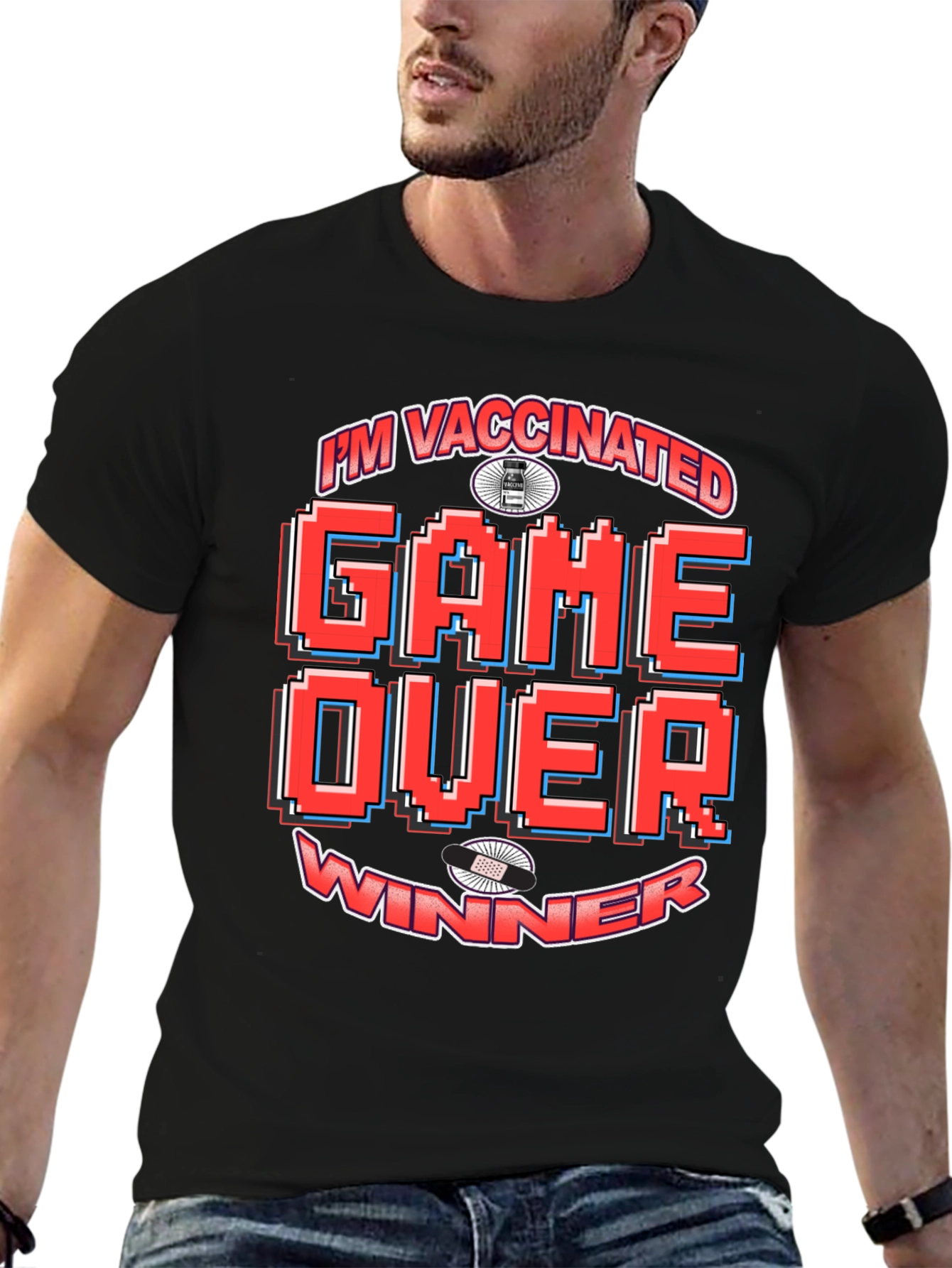 Im Vaccinated Game Over Winner T-Shirt