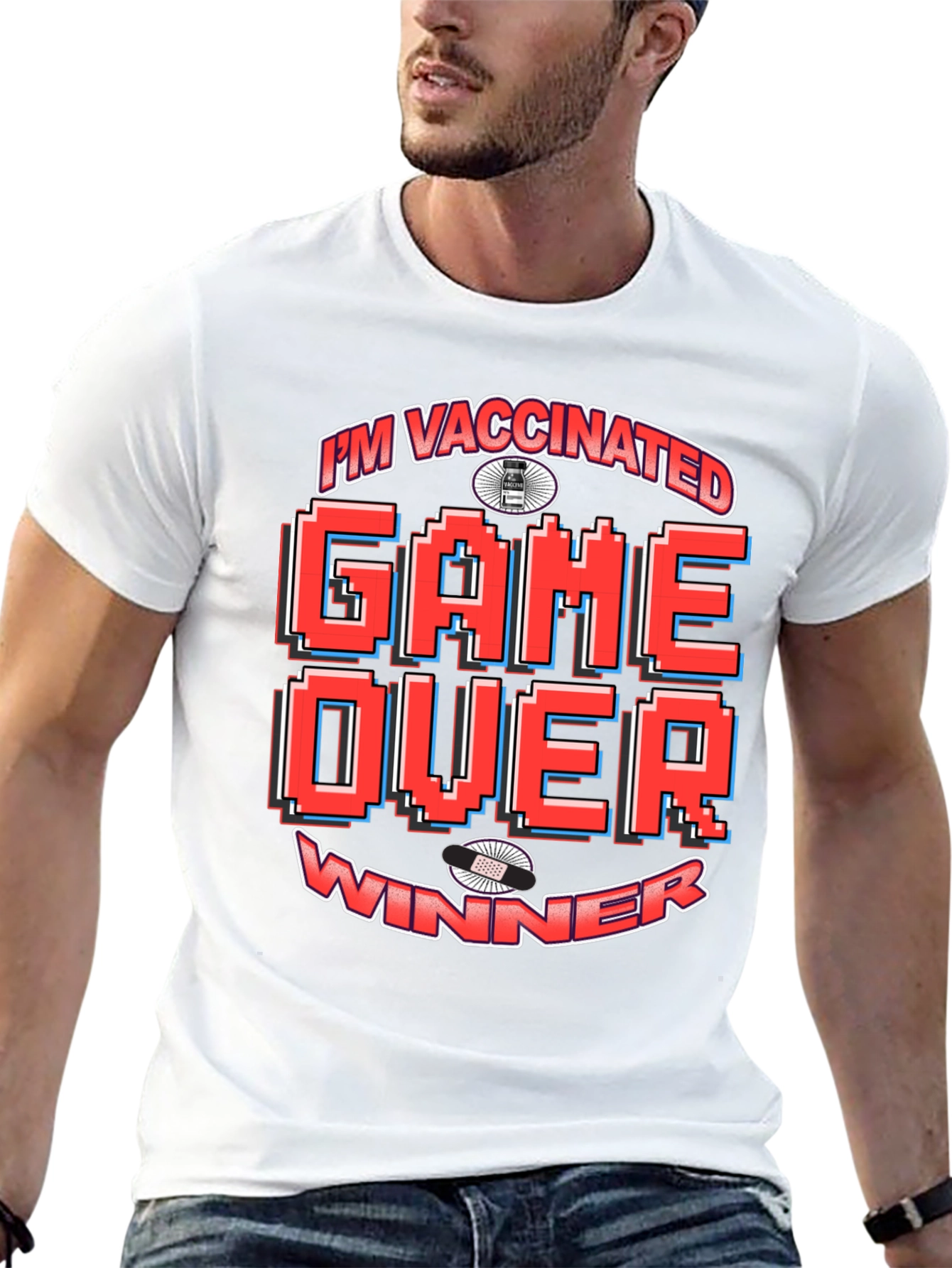 Im Vaccinated Game Over Winner T-Shirt
