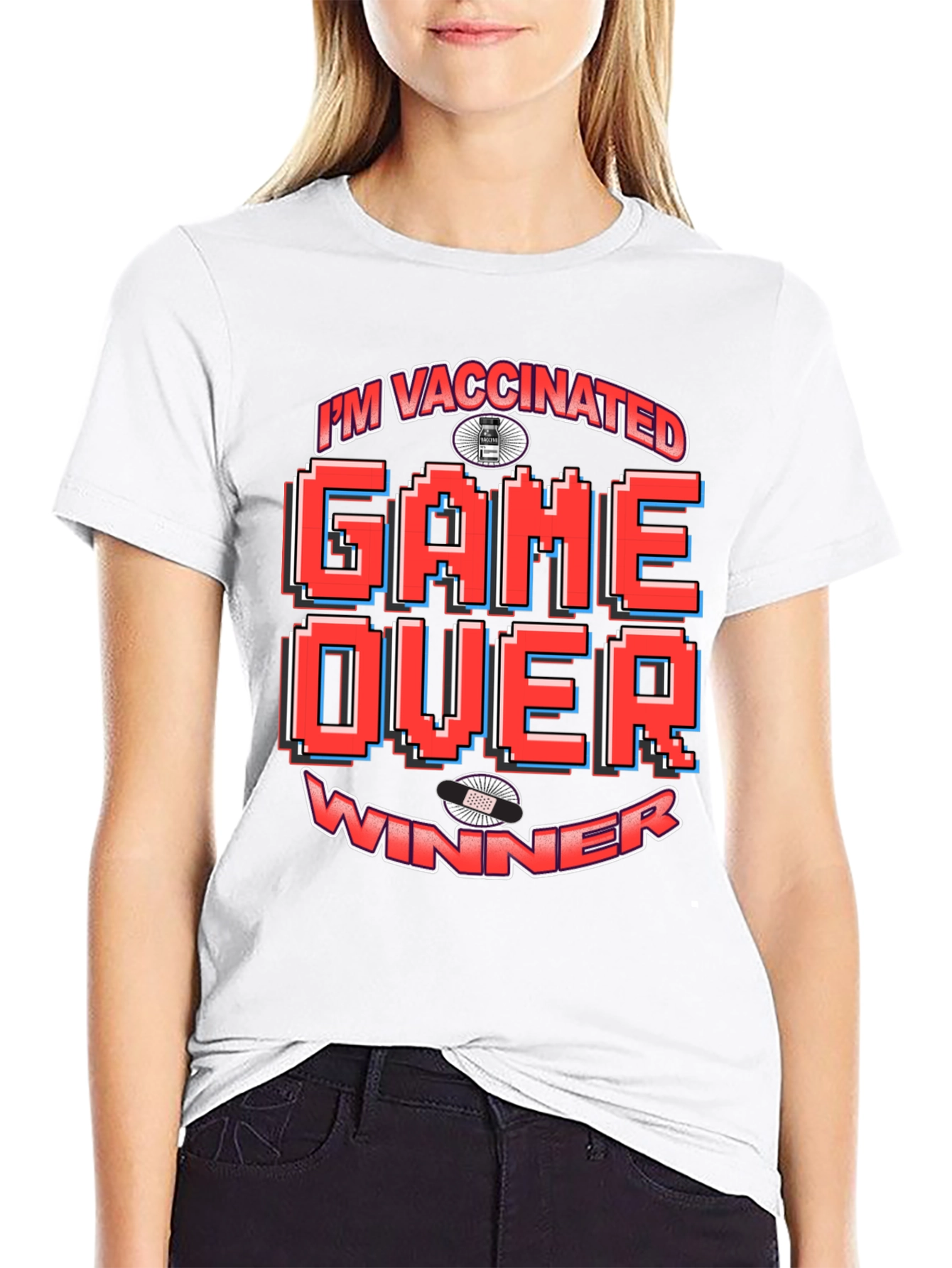 Im Vaccinated Game Over Winner T-Shirt