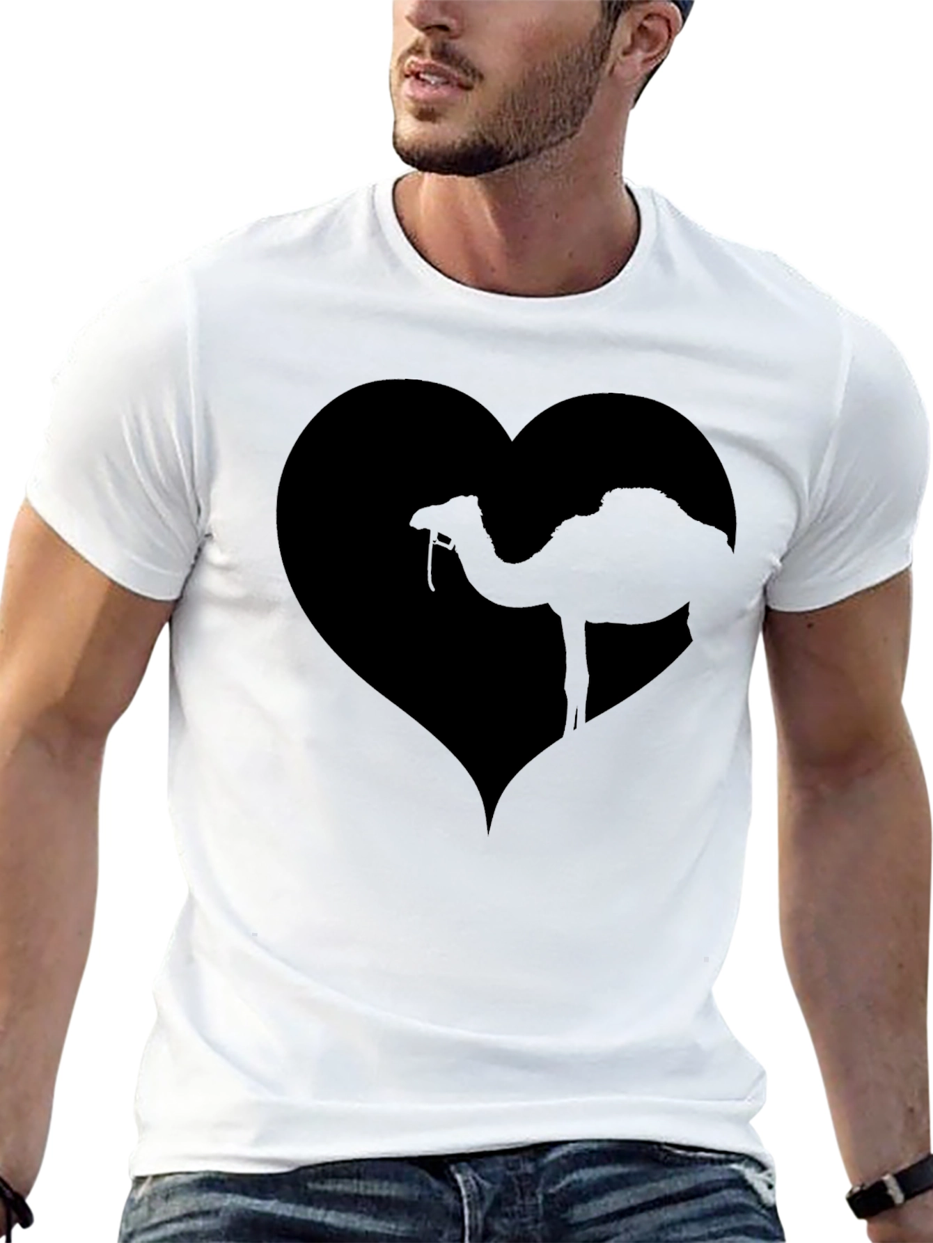 Camel Heart Graphic Tee - Black T-Shirt