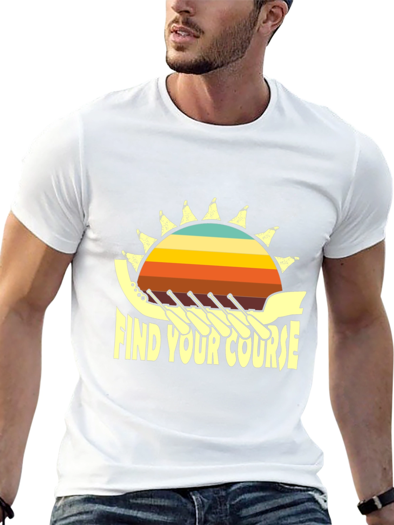 Find Your Course Rowing T-Shirt