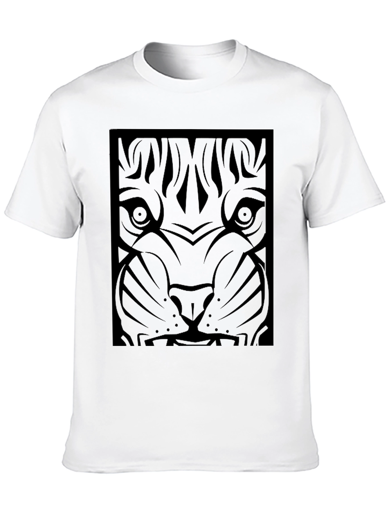 Black Tiger Graphic Tee - Mens Fashion