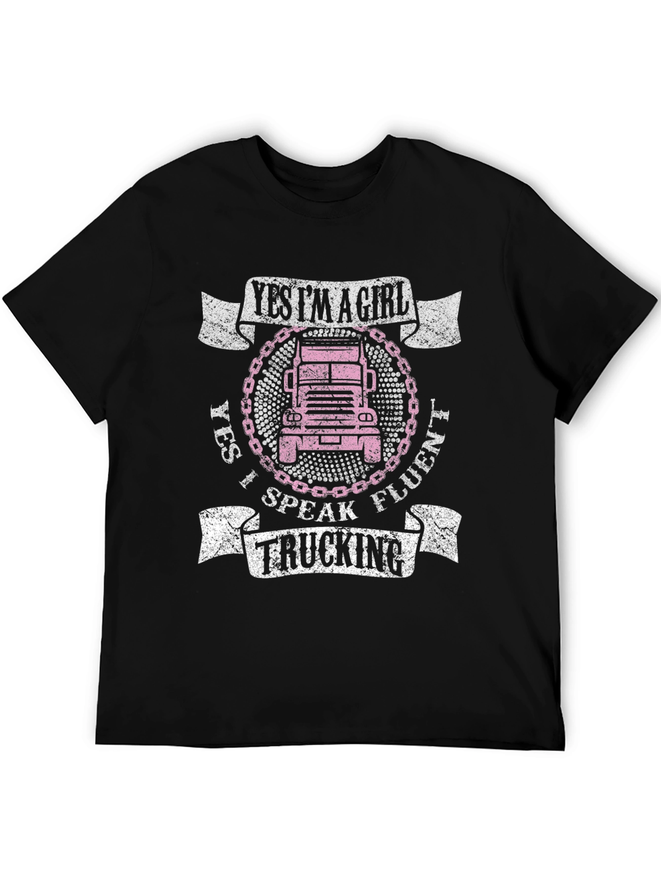 Yes Im A Girl Trucking T-Shirt
