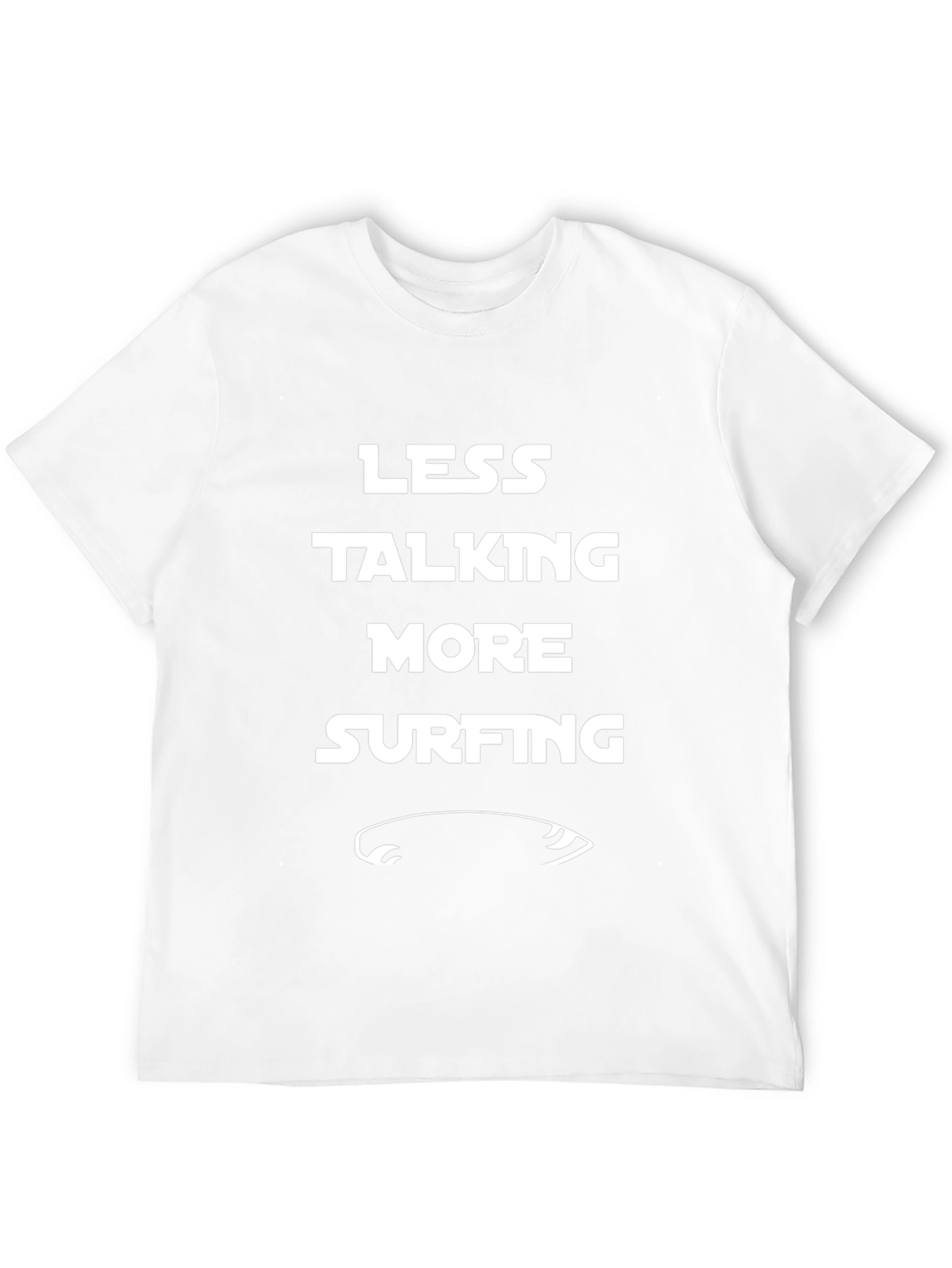 Less Talking More Surfing T-Shirt - Black