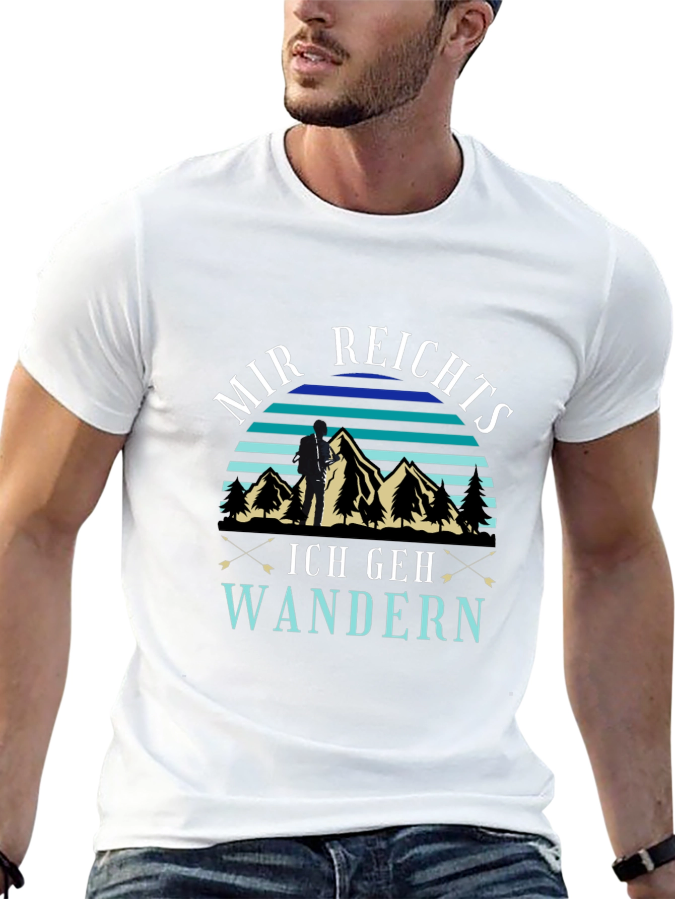 Mir Reichts Ich Geh Wandern Black T-Shirt