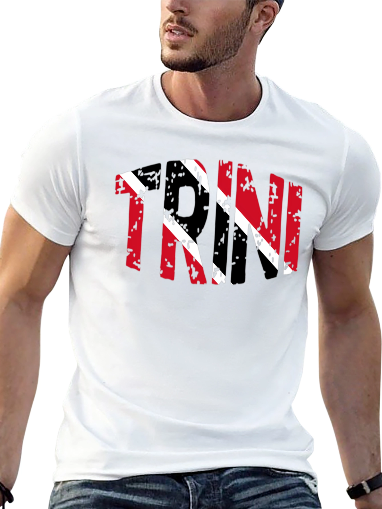 Trinidad Flag T-Shirt - Distressed Design