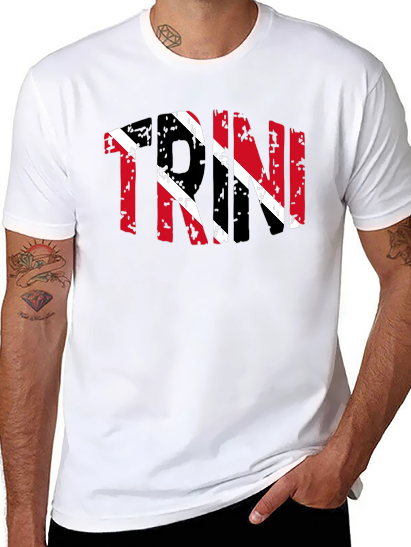 Trinidad Flag T-Shirt - Distressed Design