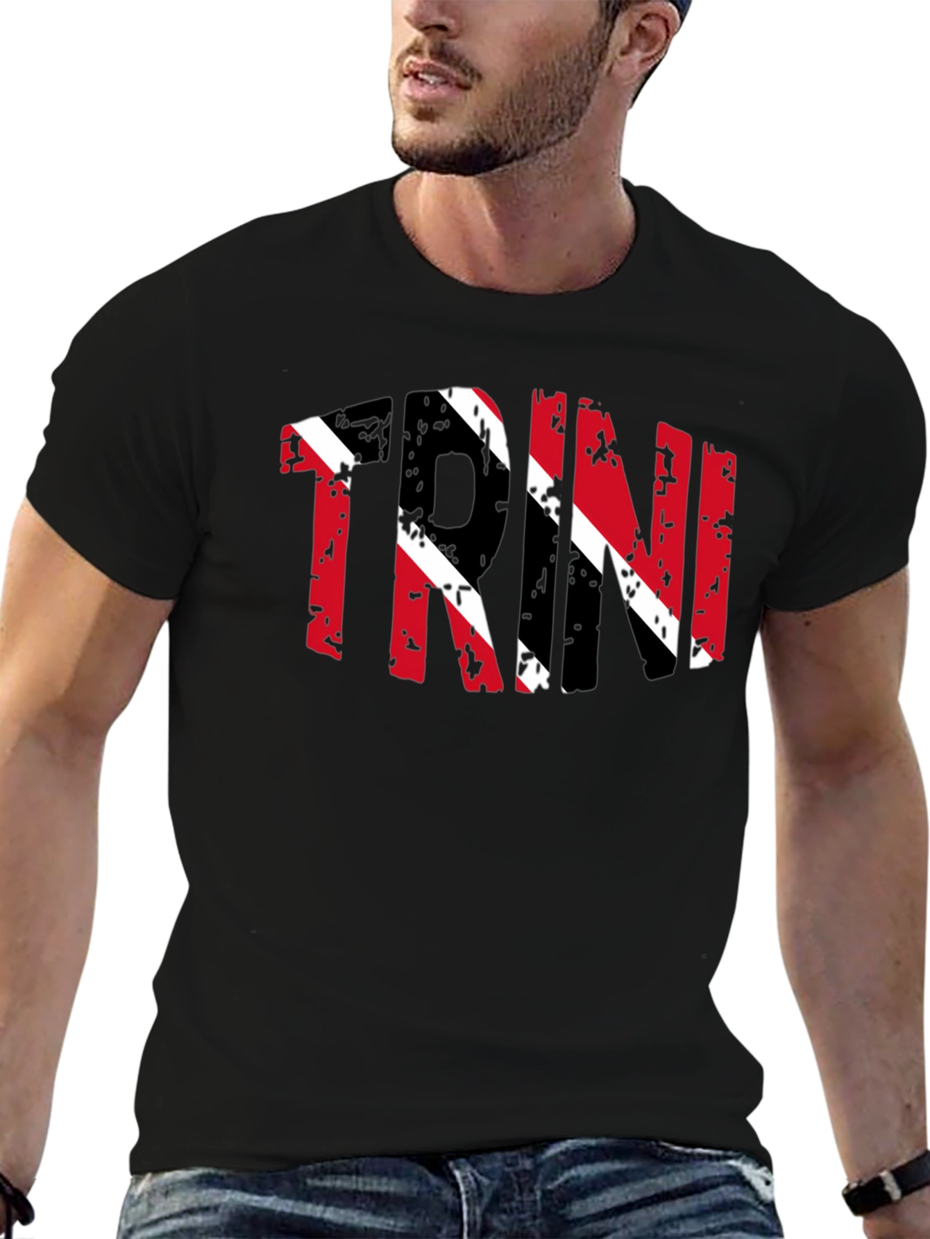 Trinidad Flag T-Shirt - Distressed Design