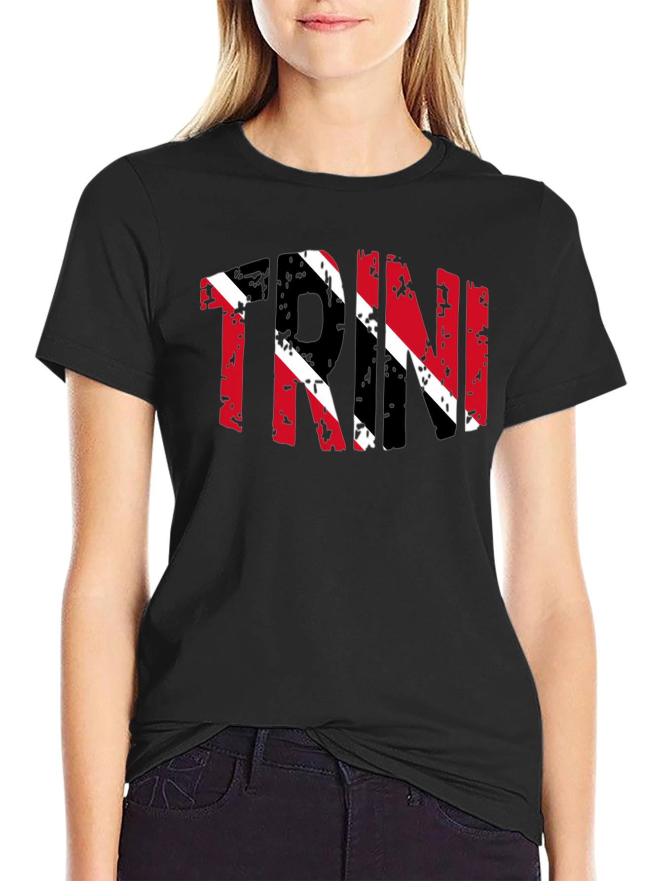 Trinidad Flag T-Shirt - Distressed Design