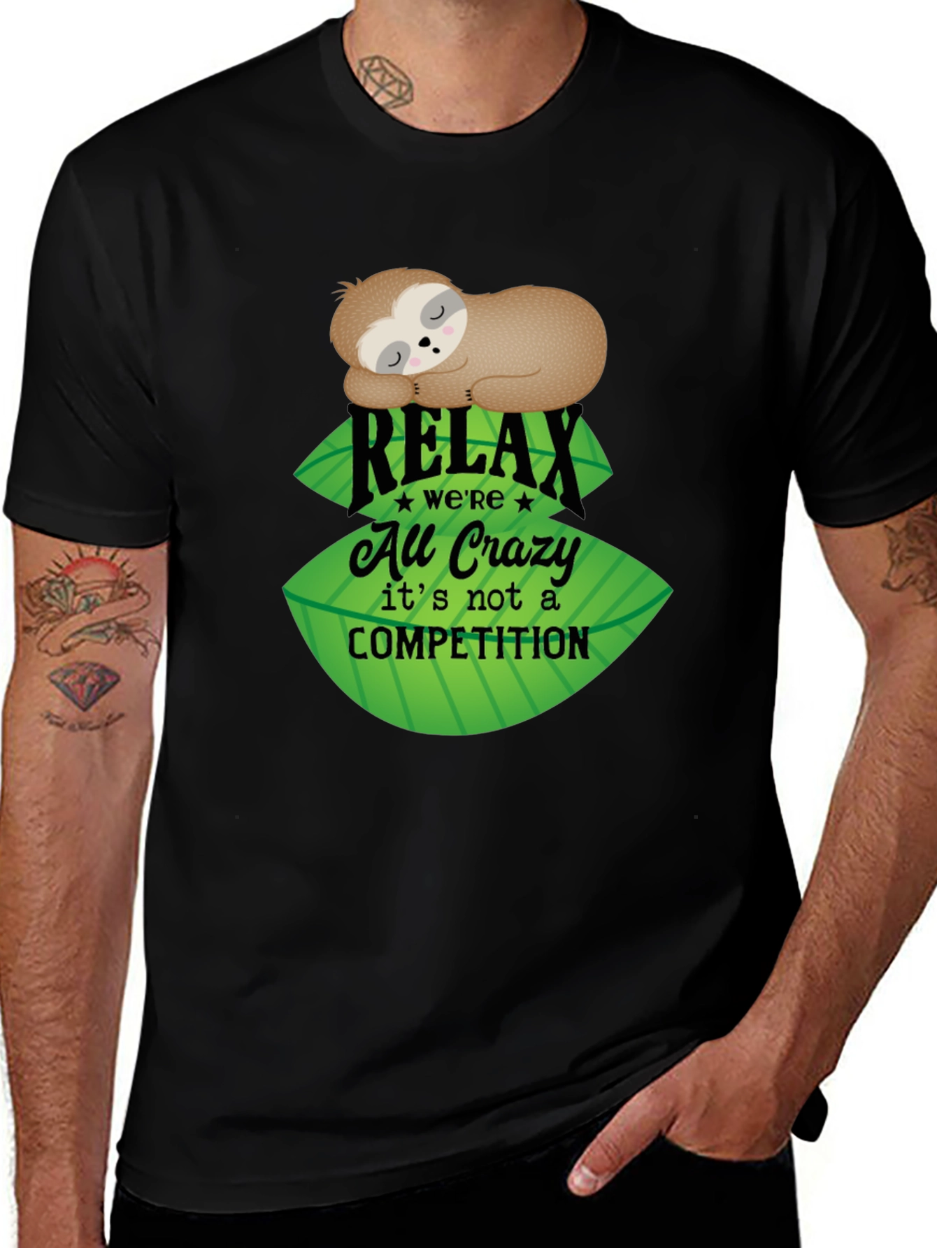 Relax Sloth Tee - No Competition