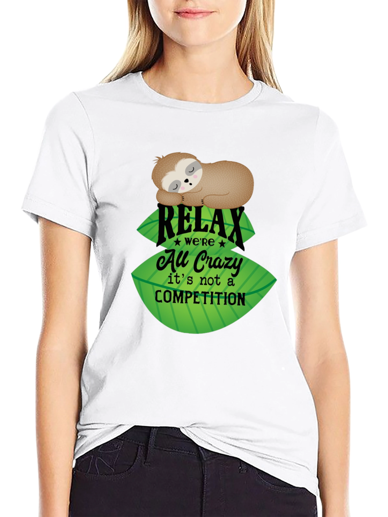 Relax Sloth Tee - No Competition