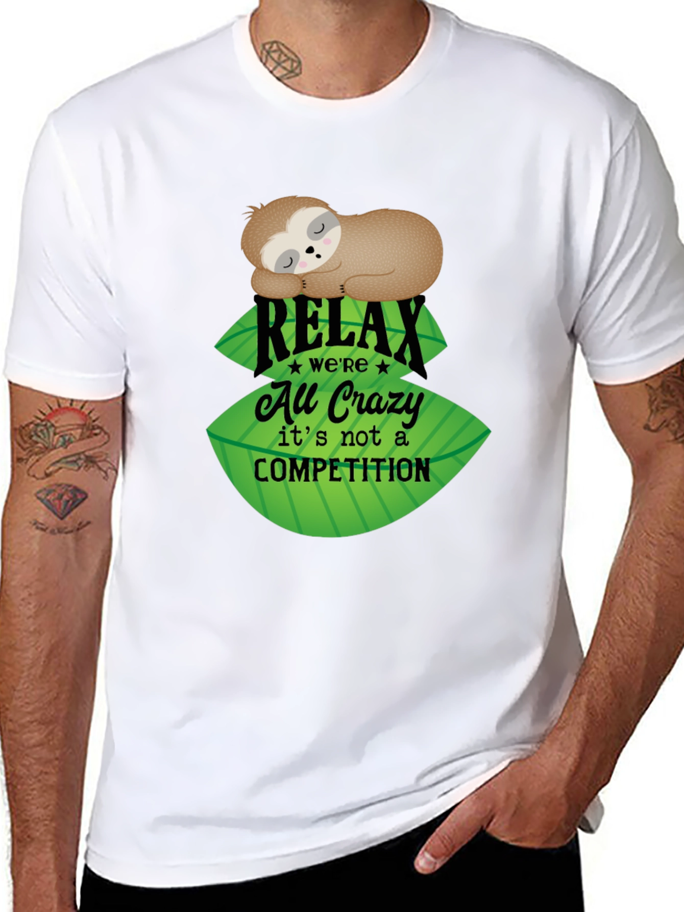 Relax Sloth Tee - No Competition