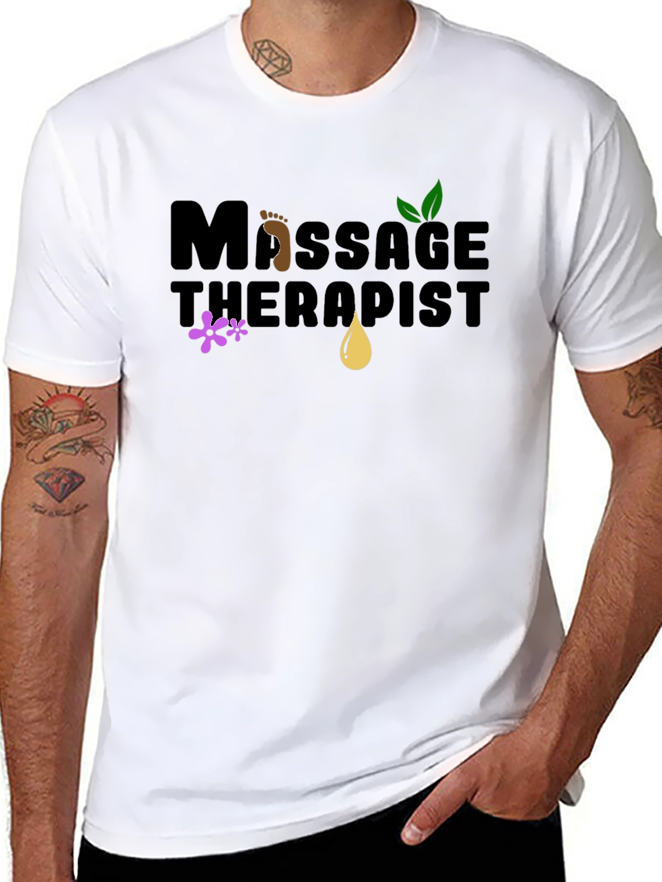 Massage Therapist T-Shirt - Relax & Renew!