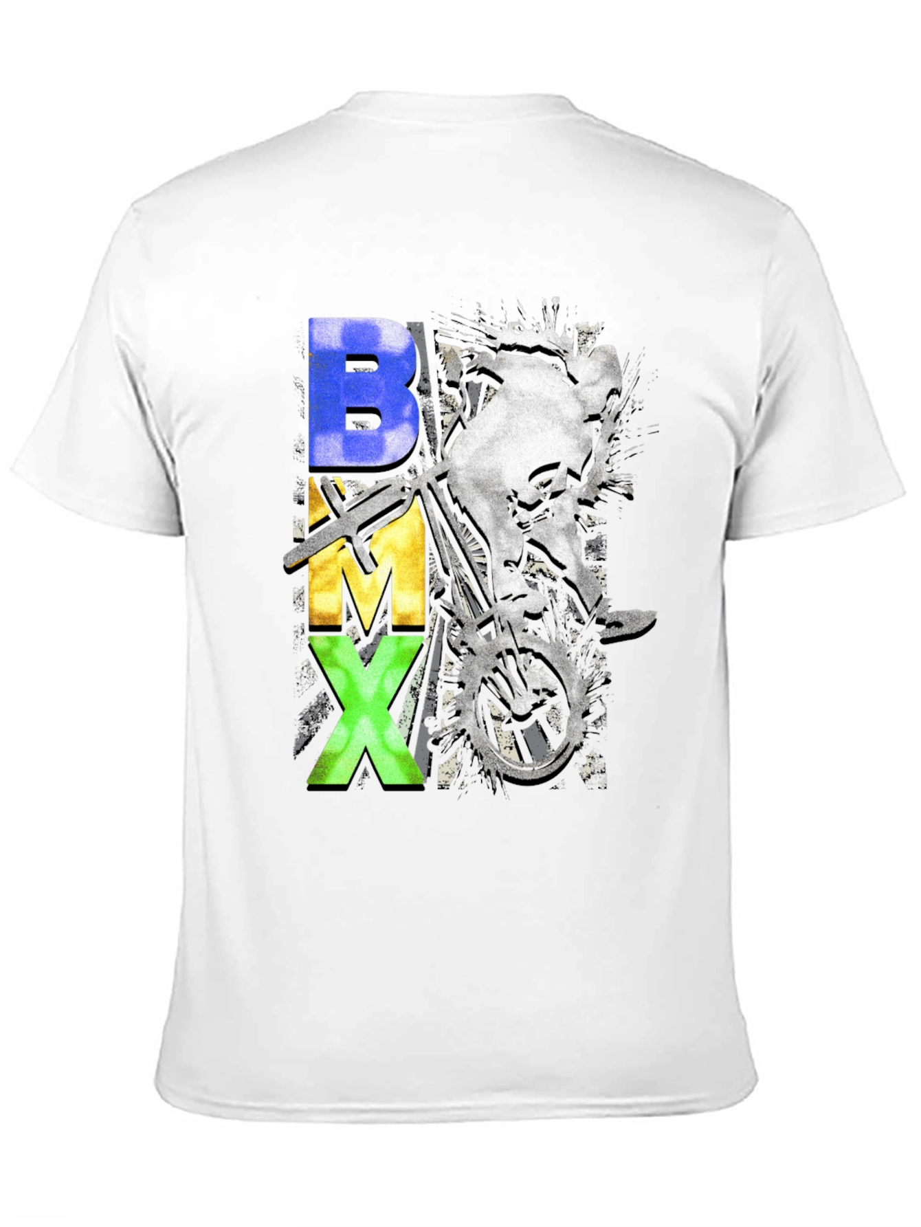 BMX Graphic Print Crew Neck T-Shirt